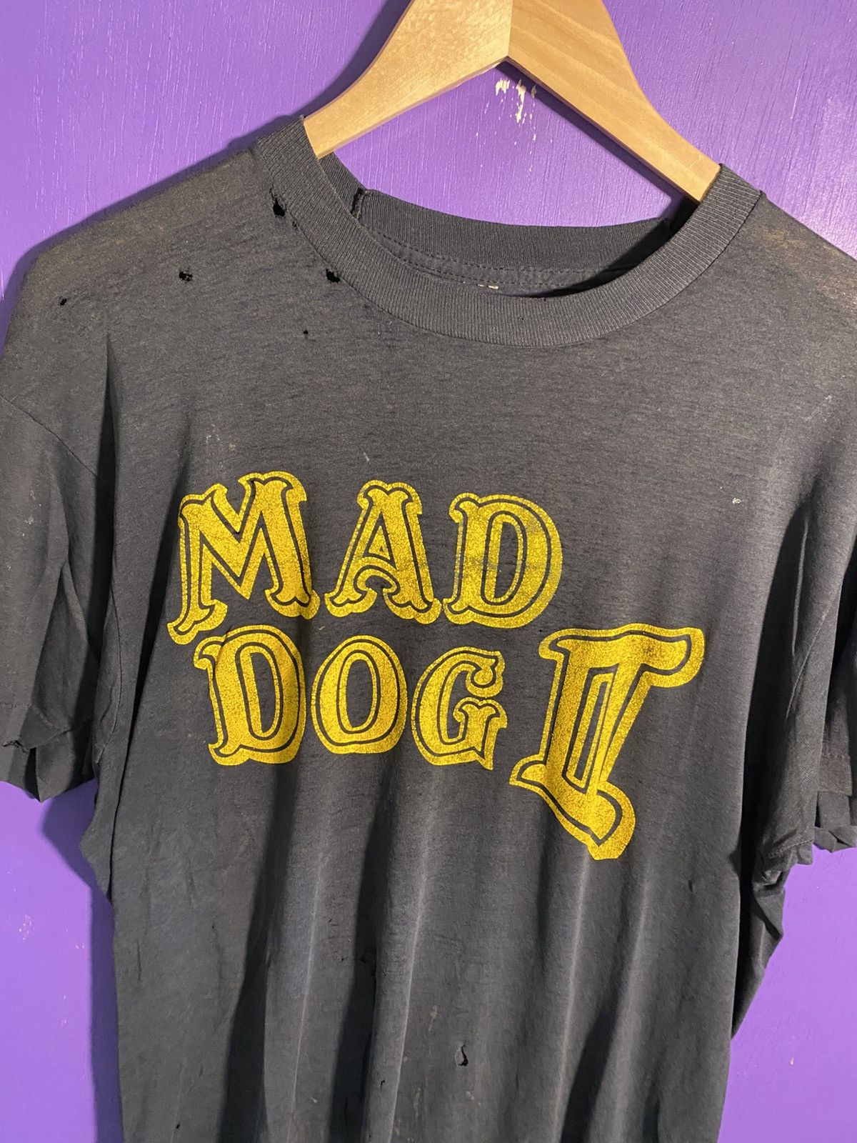 Vintage Vintage 80s Mad Dog 2 video game promo t-shirt Size US M / EU 48-50 / 2 - 3 Thumbnail