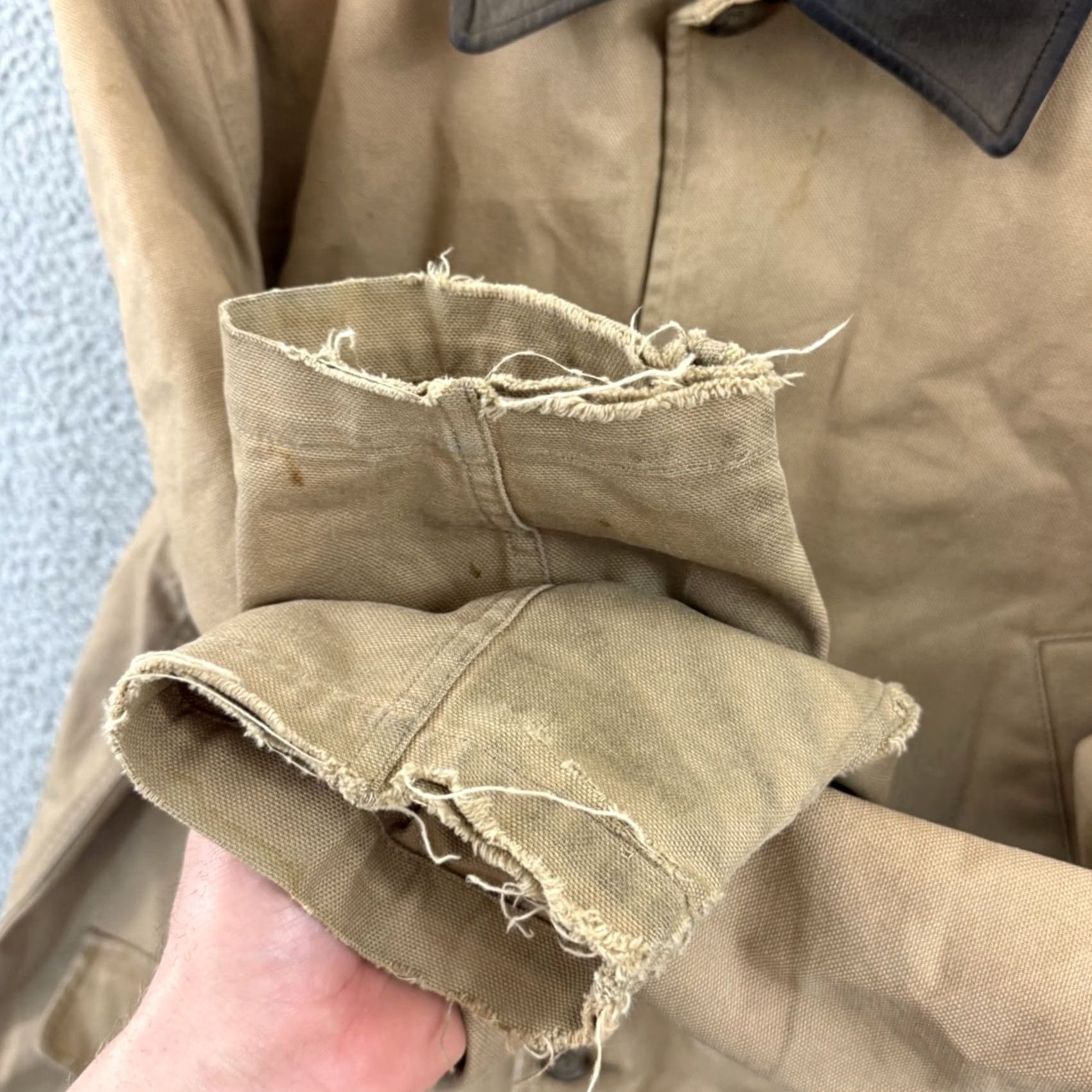Lands' End Lands End Field Jacket Mens Large Brown Canvas Barn Chore Utility Coat Outdoor Size US L / EU 52-54 / 3 - 6 Thumbnail