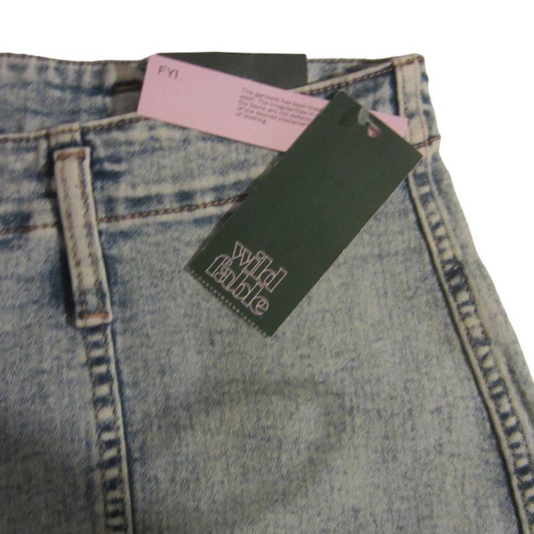 Other Y2K Streetwear Light Wash Denim Super High Rise Shorts 16 Size 38" / US 16 / IT 52 - 4 Thumbnail