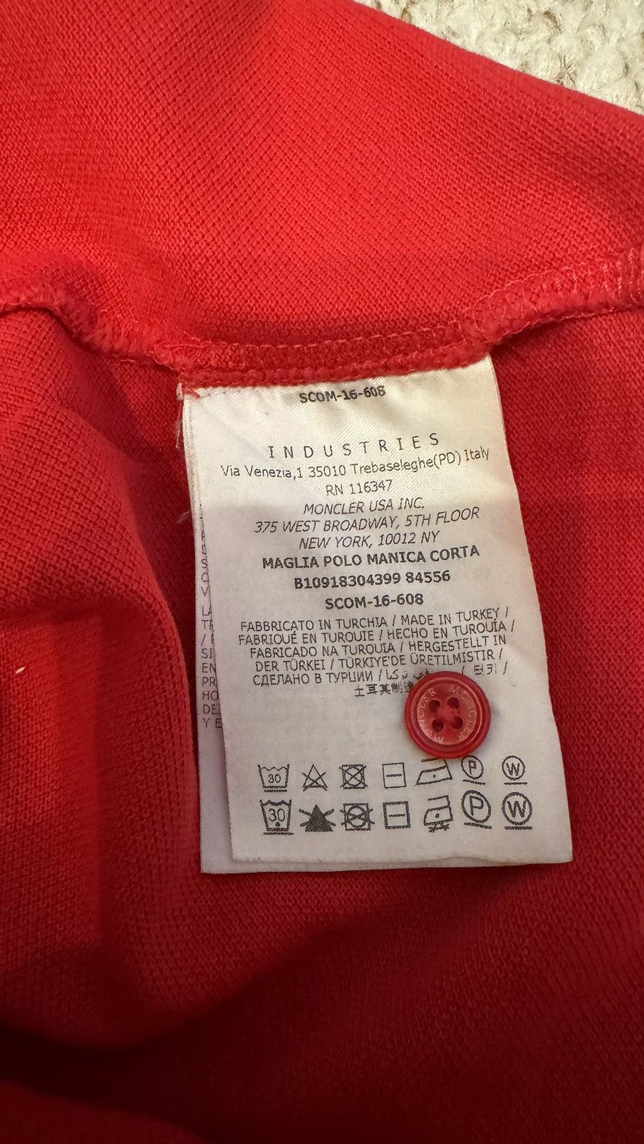 Moncler Moncler Polo Red Size US L / EU 52-54 / 3 - 5 Thumbnail