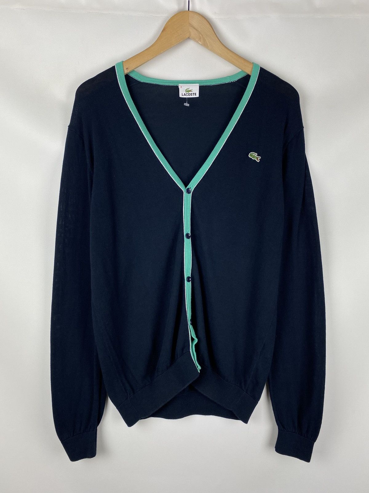 Lacoste Lacoste men’s button front cardigan sweater size 4 Size US L / EU 52-54 / 3 - 1 Thumbnail