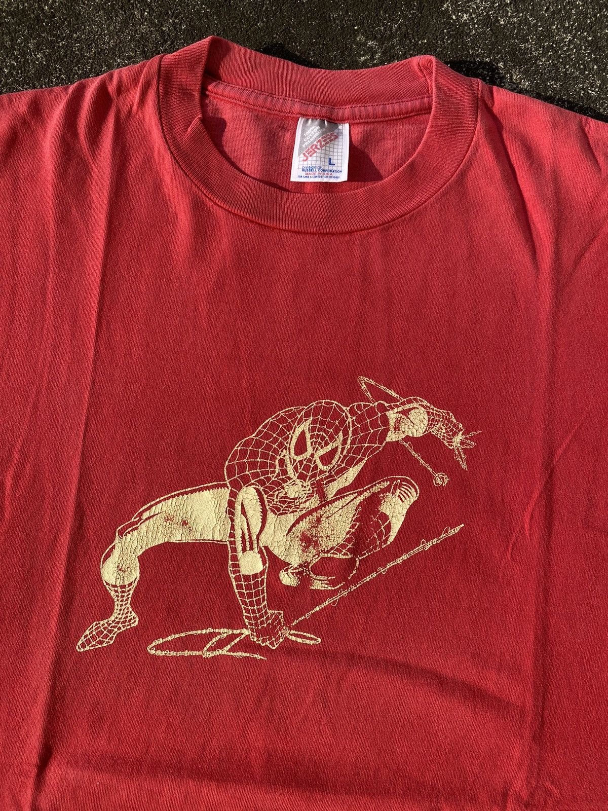 Marvel Comics × Vintage Vintage 90s Spiderman t-shirt Size US L / EU 52-54 / 3 - 3 Thumbnail