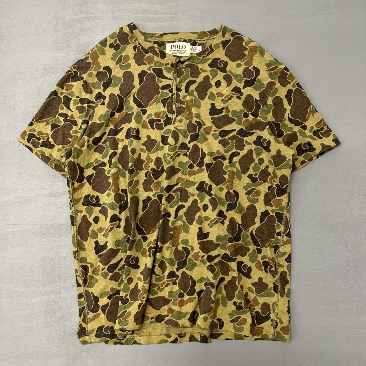 Polo Ralph Lauren Polo Denim & Suppy Ralph Lauren Camo Henley Shirt XL Size US XL / EU 56 / 4 - 1 Thumbnail