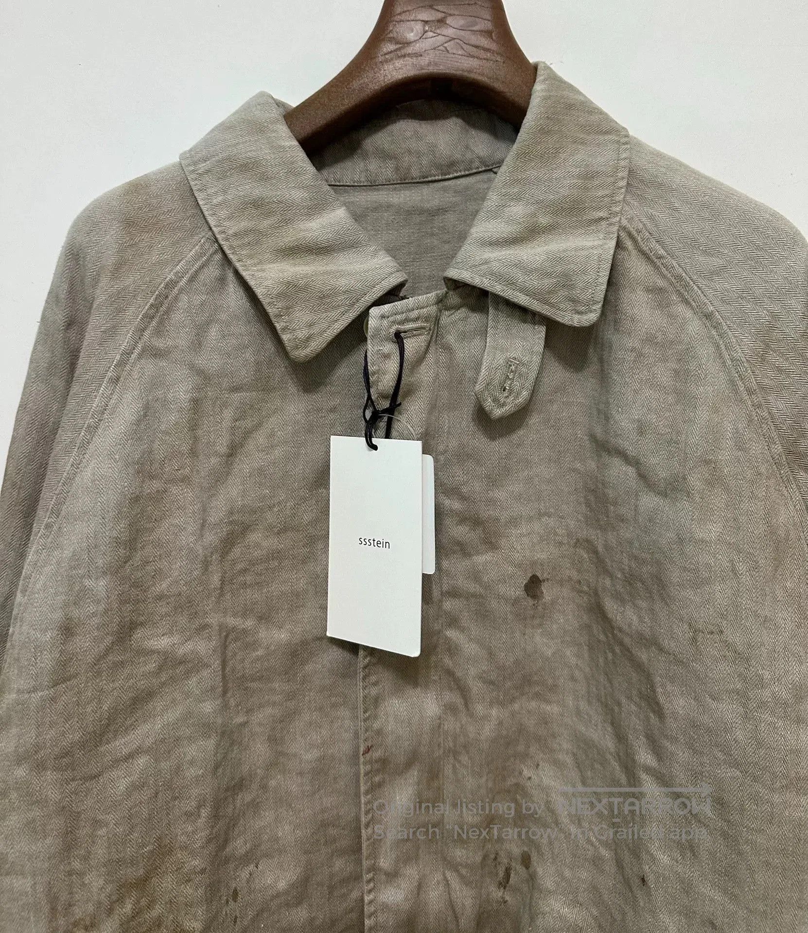 Stein SSSTEIN 25AW Linen Herringbone Zip Jacket. Size US S / EU 44-46 / 1 - 3 Thumbnail