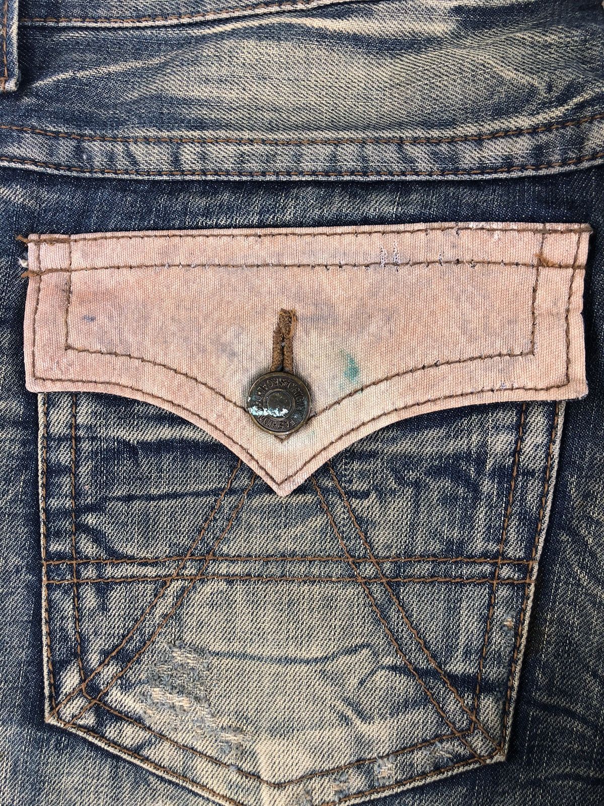 Japanese Brand Japanese Algate Flared Jeans Mud Wash Distressed Jeans Size US 32 / EU 48 - 15 Thumbnail