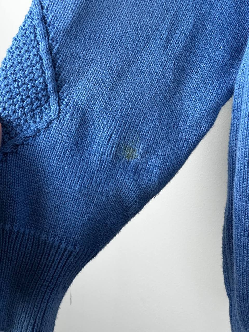 Burberry Vintage Burberrys Sweater Knit Heavyweight Blue Size US L / EU 52-54 / 3 - 6 Thumbnail