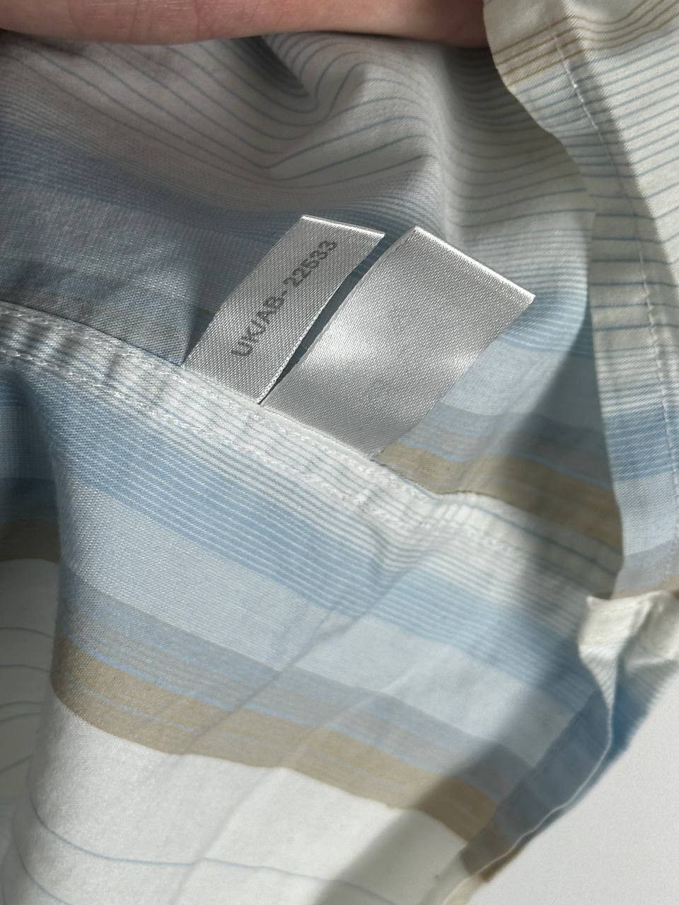 Vintage × Yves Saint Laurent Cotton YSL Shirt Blue Striped Longsleeve Button Up Size US L / EU 52-54 / 3 - 12 Thumbnail
