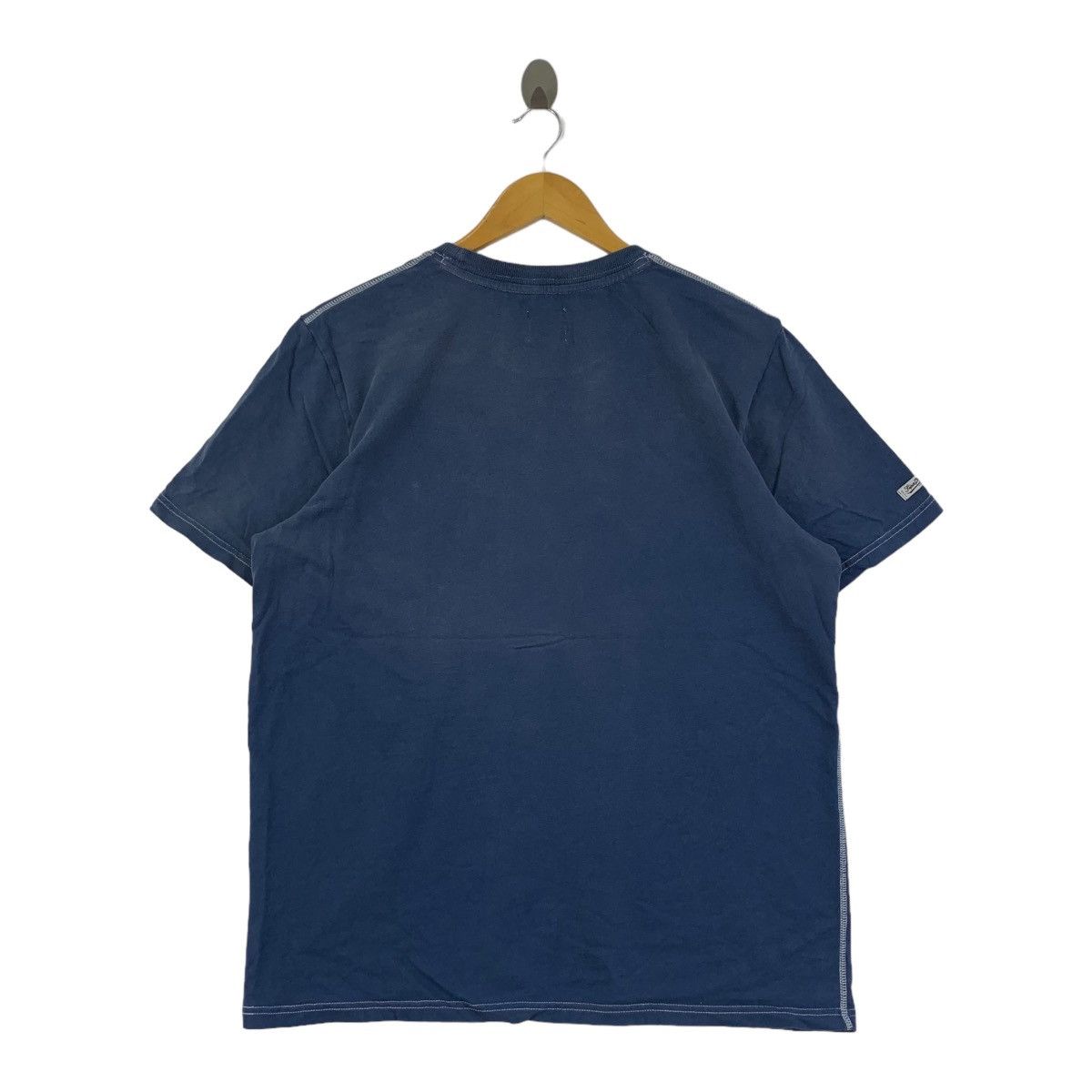 Superfine Vintage 2004 SUPERDRY JAPAN Pure Natural Indigo Tee Shirt Size US XL / EU 56 / 4 - 4 Thumbnail
