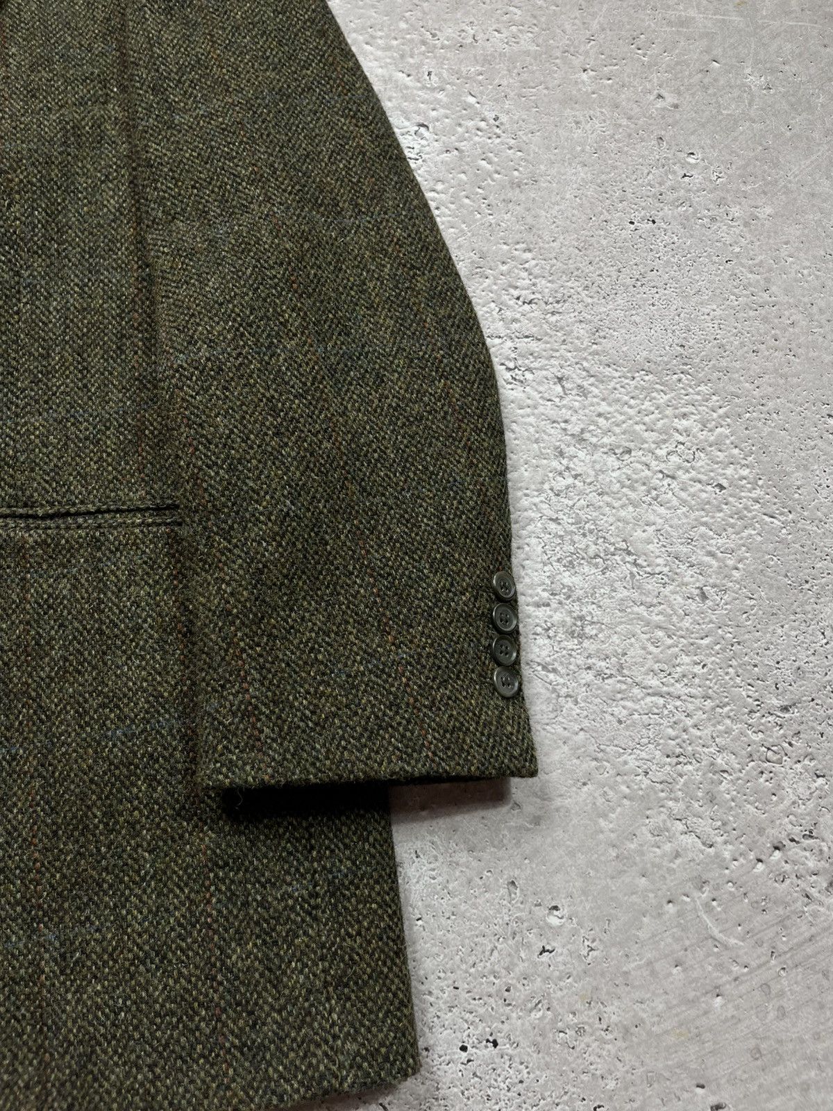 Harris Tweed Harris Tweed wool blazer brown herringbone R44 jacket Size 44R - 6 Thumbnail