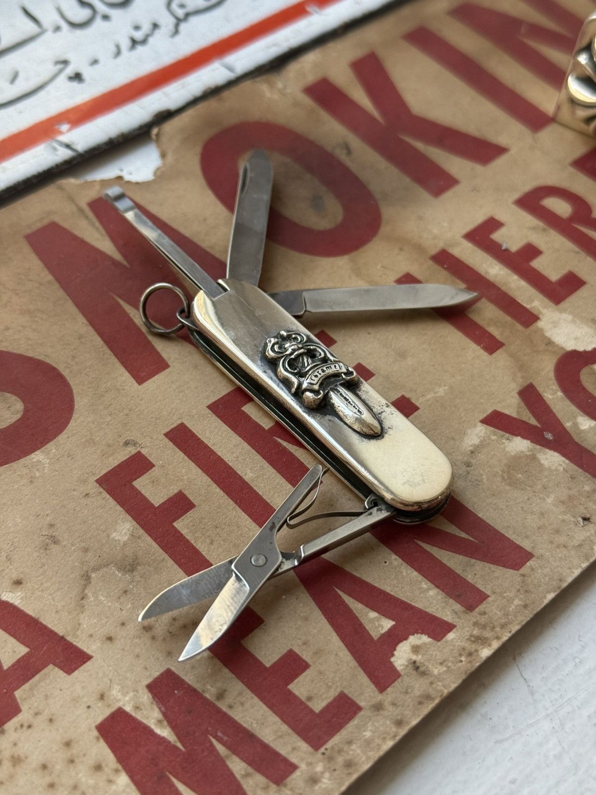 Chrome Hearts 🚭CHROME GRAIL🚭.925 SILVER DAGGER POCKET KNIFE MULTI TOOL Size ONE SIZE - 5 Thumbnail