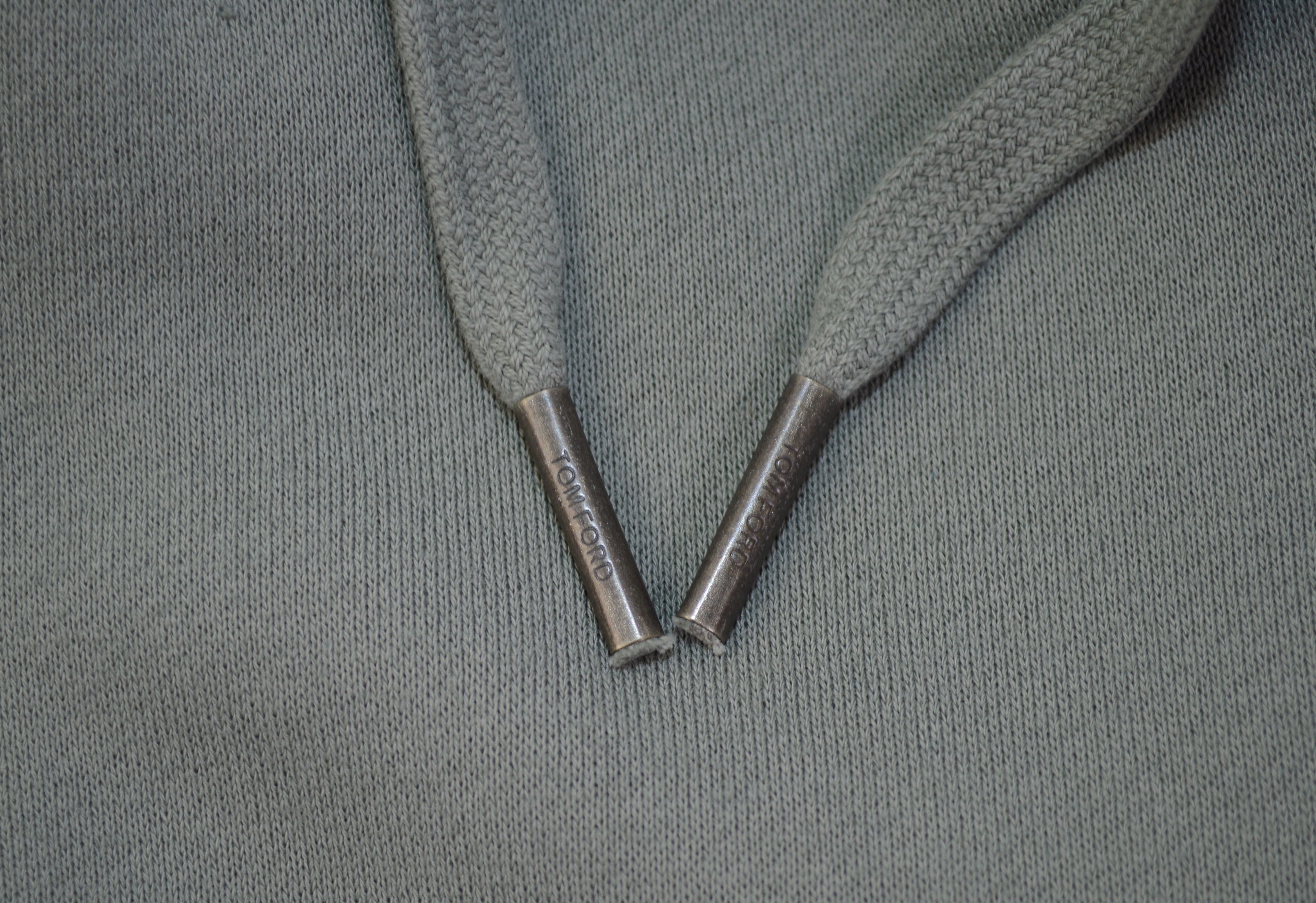 Tom Ford Men's Tom Ford GARMENT DYED HOODIE Sweater 50IT M Gray/Green Size US M / EU 48-50 / 2 - 7 Thumbnail