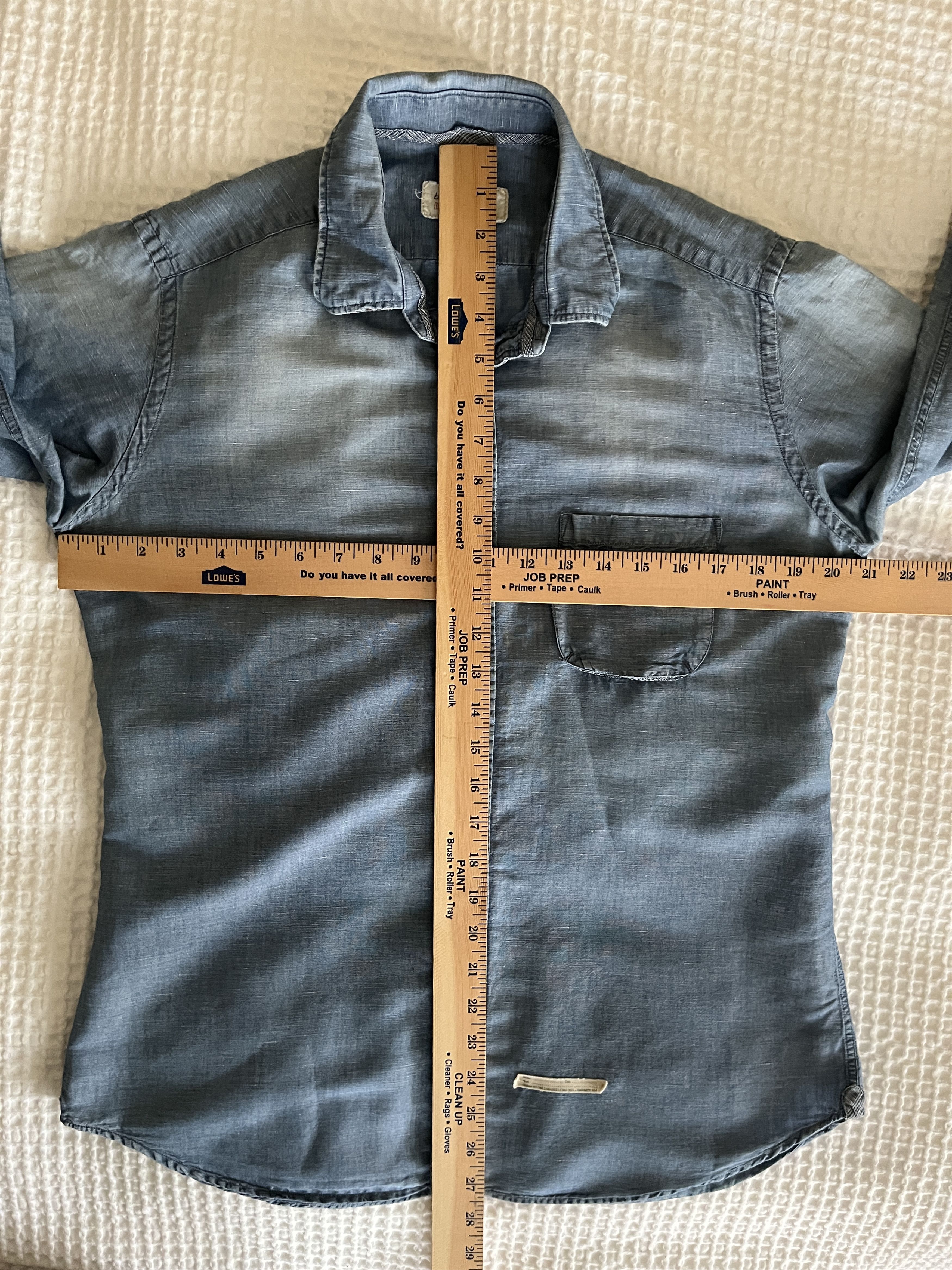 Tintoria Mattei Tintoria Mattei 954 L/S Blue Denim Shirt Size US M / EU 48-50 / 2 - 3 Thumbnail