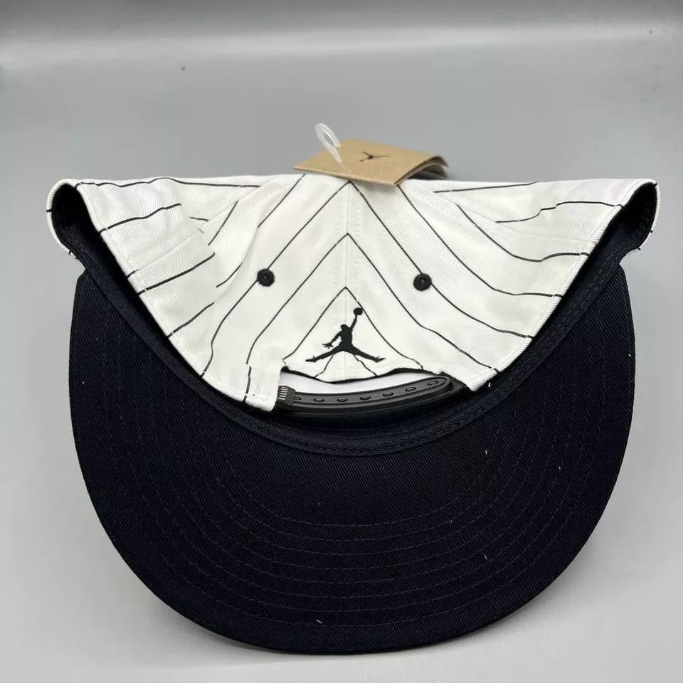 Jordan Brand Air Jordan Hat Men M-L Baron 45 Pinstripes Jumpman Snap Back Size ONE SIZE - 4 Thumbnail