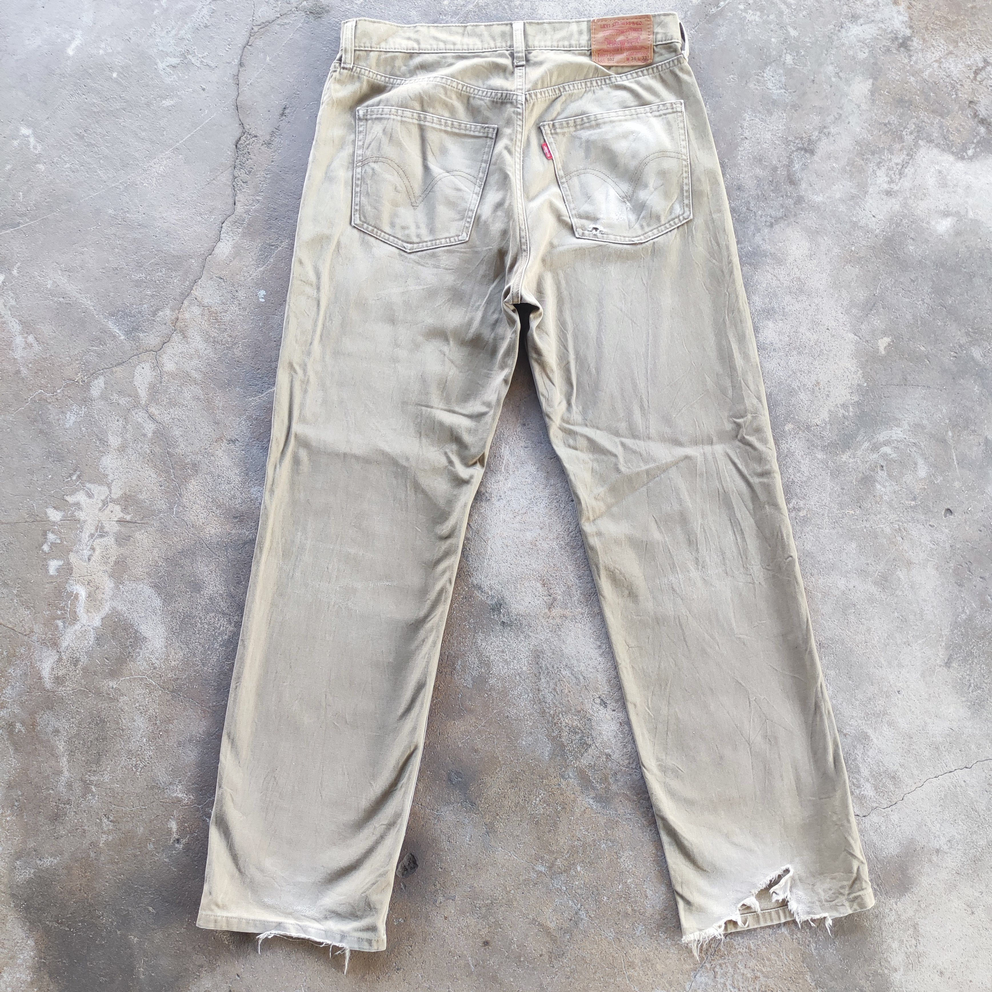 Levi's Vintage Levi's 502 Brand Casual Ripped Faded Pants Size US 34 / EU 50 - 9 Thumbnail