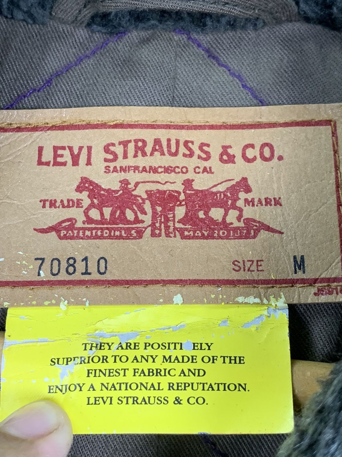 Levi's × Vintage Vintage Levis sherpa Collar Jacket Size US M / EU 48-50 / 2 - 13 Thumbnail