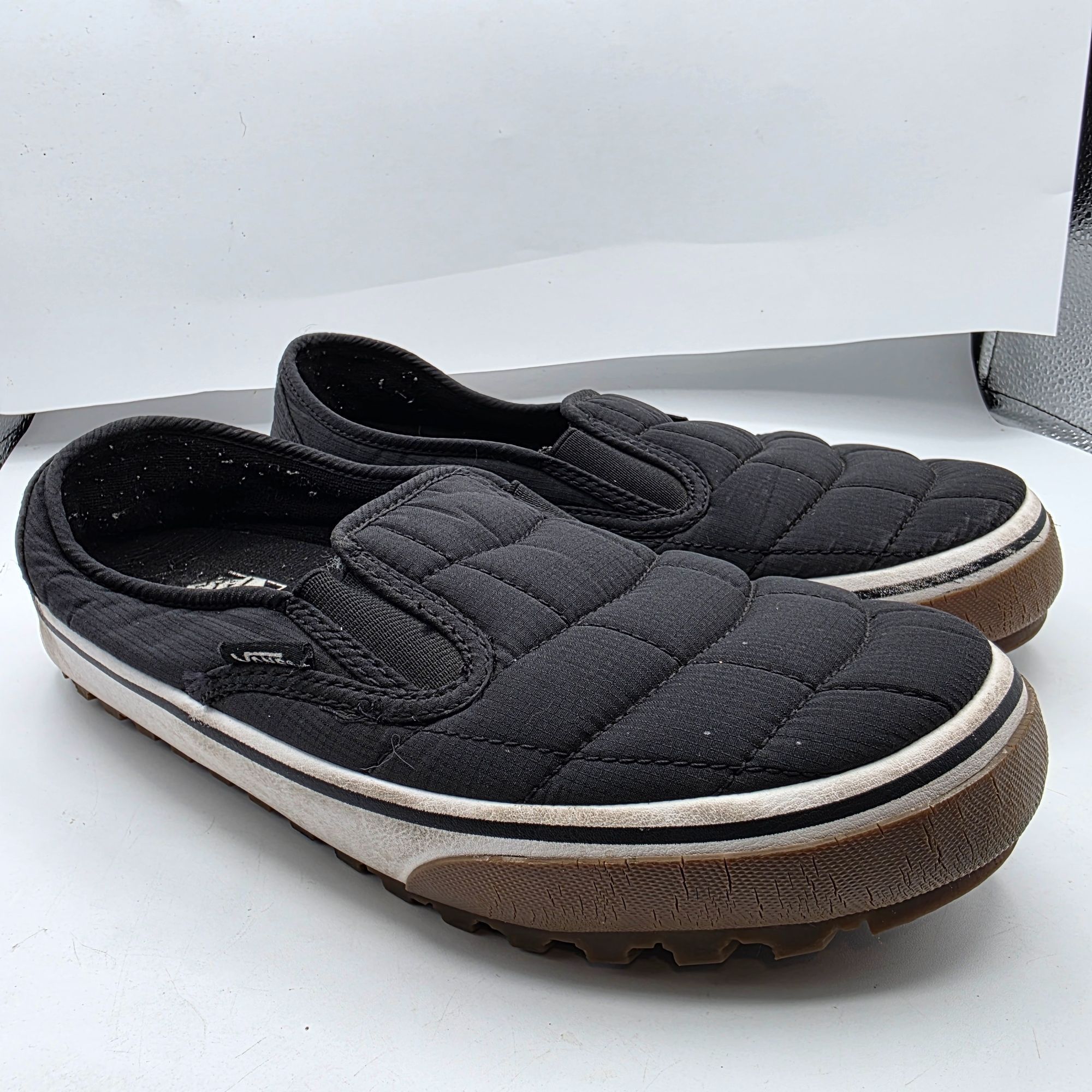 Vans Vans Snow Lodge Slipper Vansguard Mens Size 8 Black Quilted Size US 8 / EU 41 - 1 Thumbnail