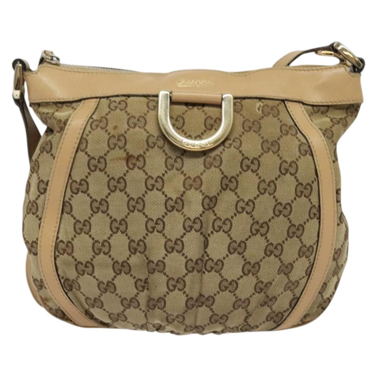 Gucci GUCCI GG Canvas Shoulder Bag Beige Gold Size ONE SIZE - 12 Thumbnail