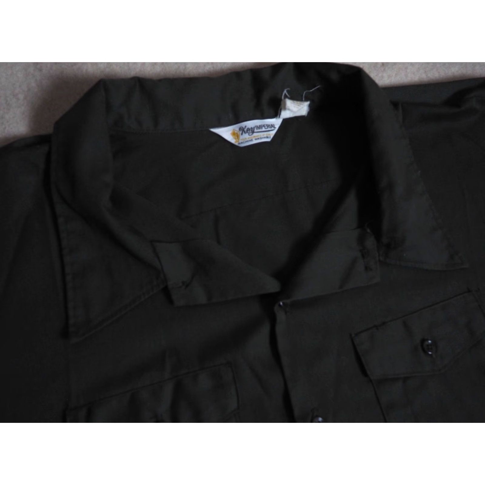 Imperial VTG 70s Key Imperial Forest Green Button-Front Shirt Mens 6XL Short Sleeve Rockabilly Casual Vintage 1970s Decade Regular Size 6XL Size US XXL / EU 58 / 5 - 5 Thumbnail