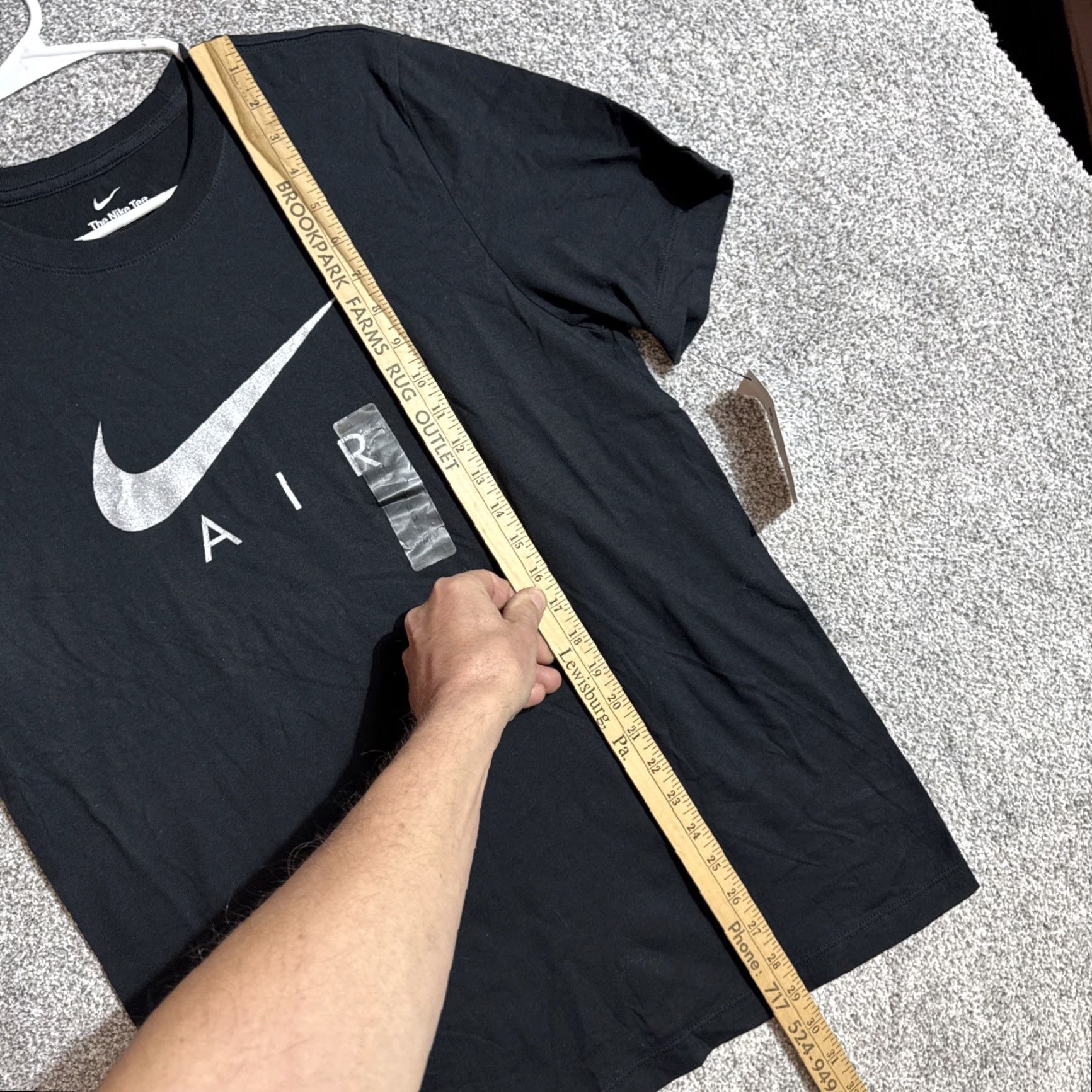 Nike Nike Air Tee Shirt Men Medium Streetwear Athletic Big Swoosh Graphic Skater Hype Size US M / EU 48-50 / 2 - 4 Thumbnail