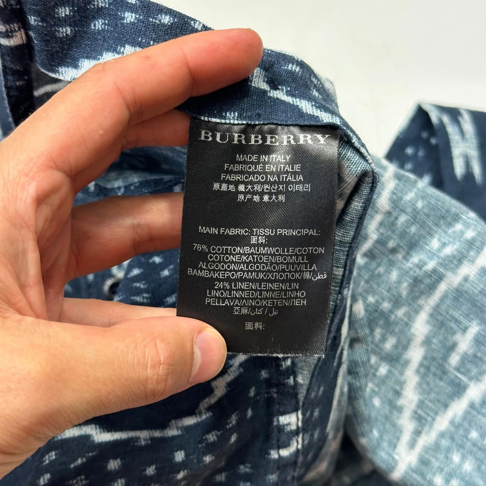 Burberry Burberry Prorsum 2012 Ikat Runway Print LS Boxy Shirt - S Size US S / EU 44-46 / 1 - 6 Thumbnail