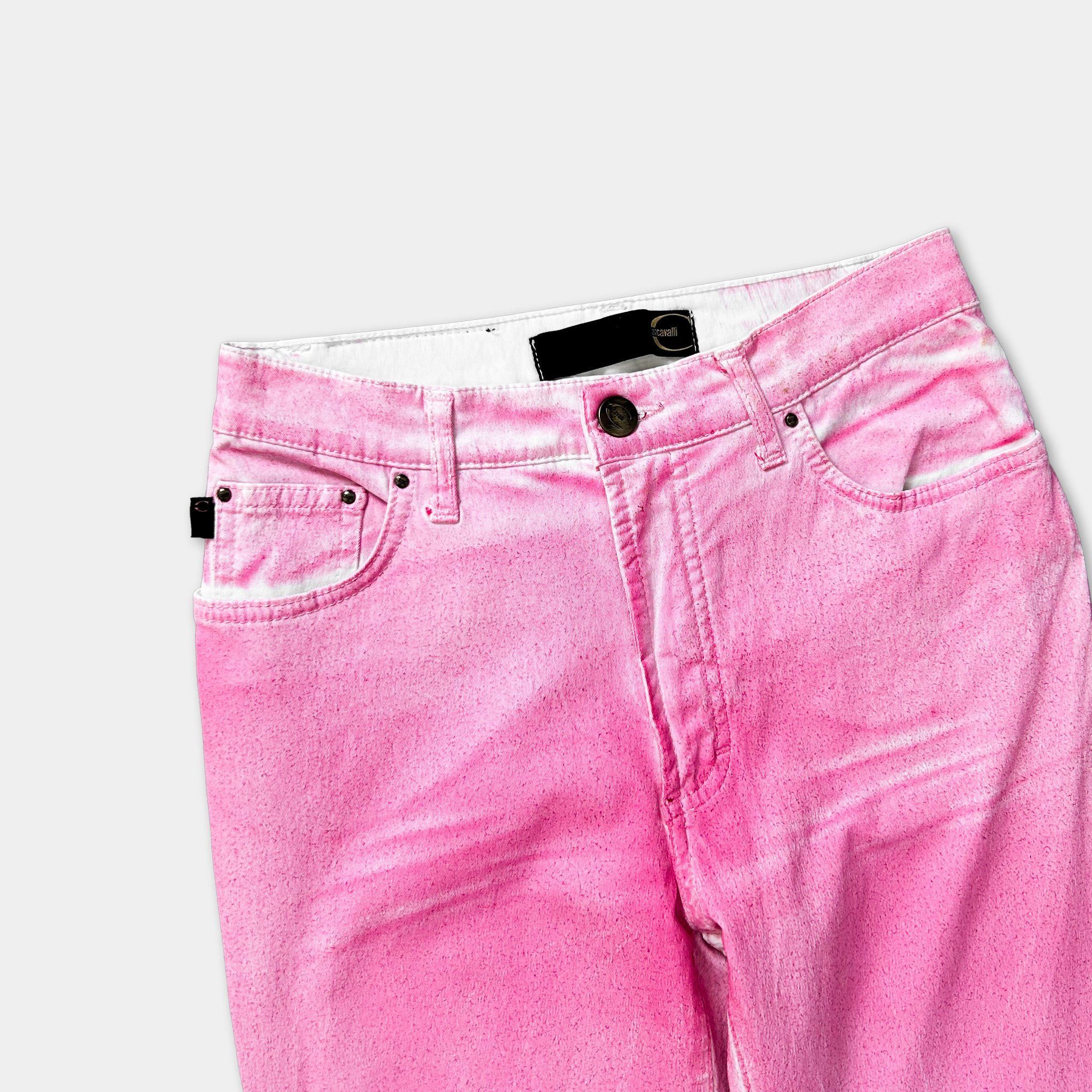 Roberto Cavalli Just Cavalli 2000's Gradient Pink Jeans Size 27" / US 4 / IT 40 - 2 Thumbnail