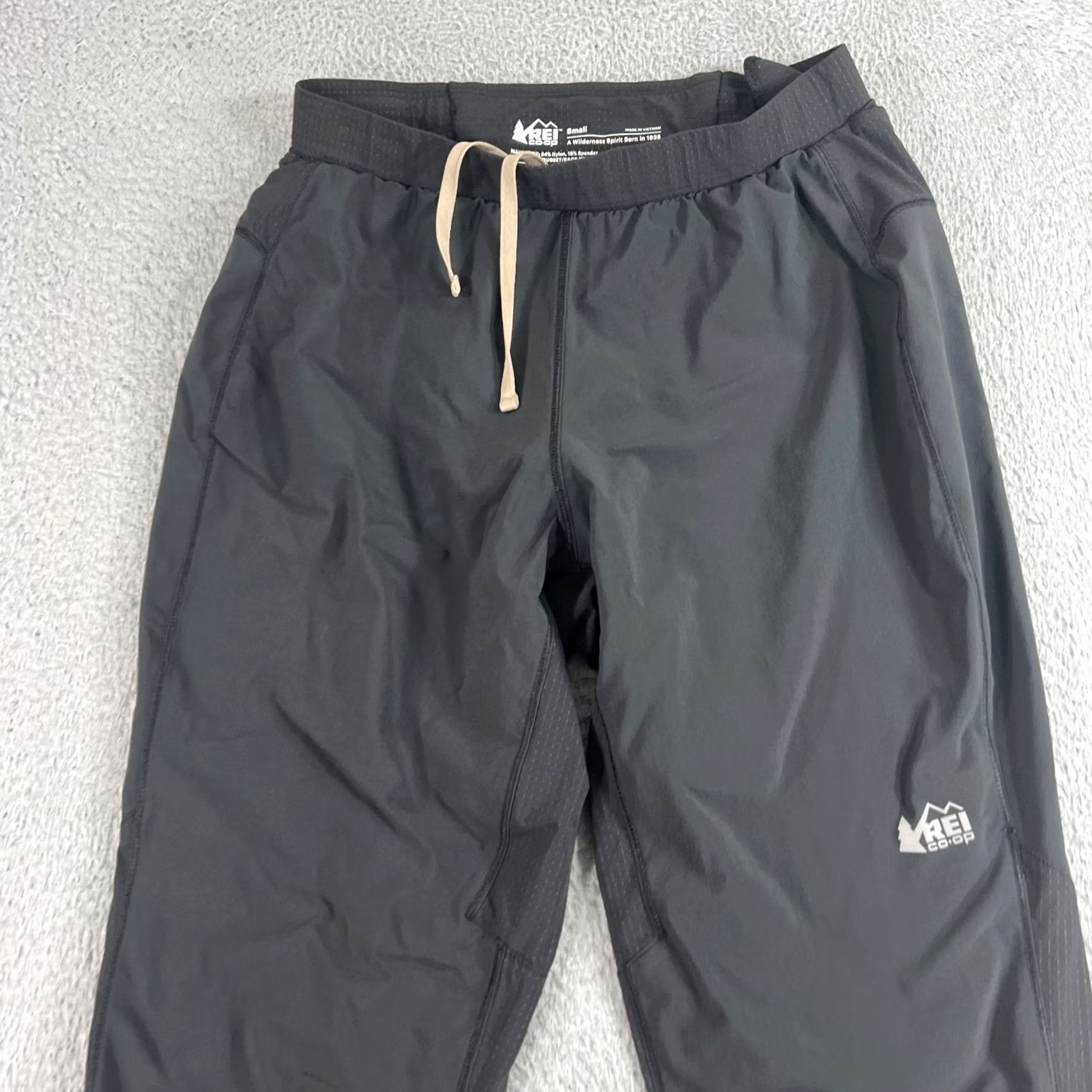 Vintage REI Co-op Pants Mens S Black Nylon Spandex Stretch Ankle Zip Running Athletic Size US 29 - 2 Thumbnail