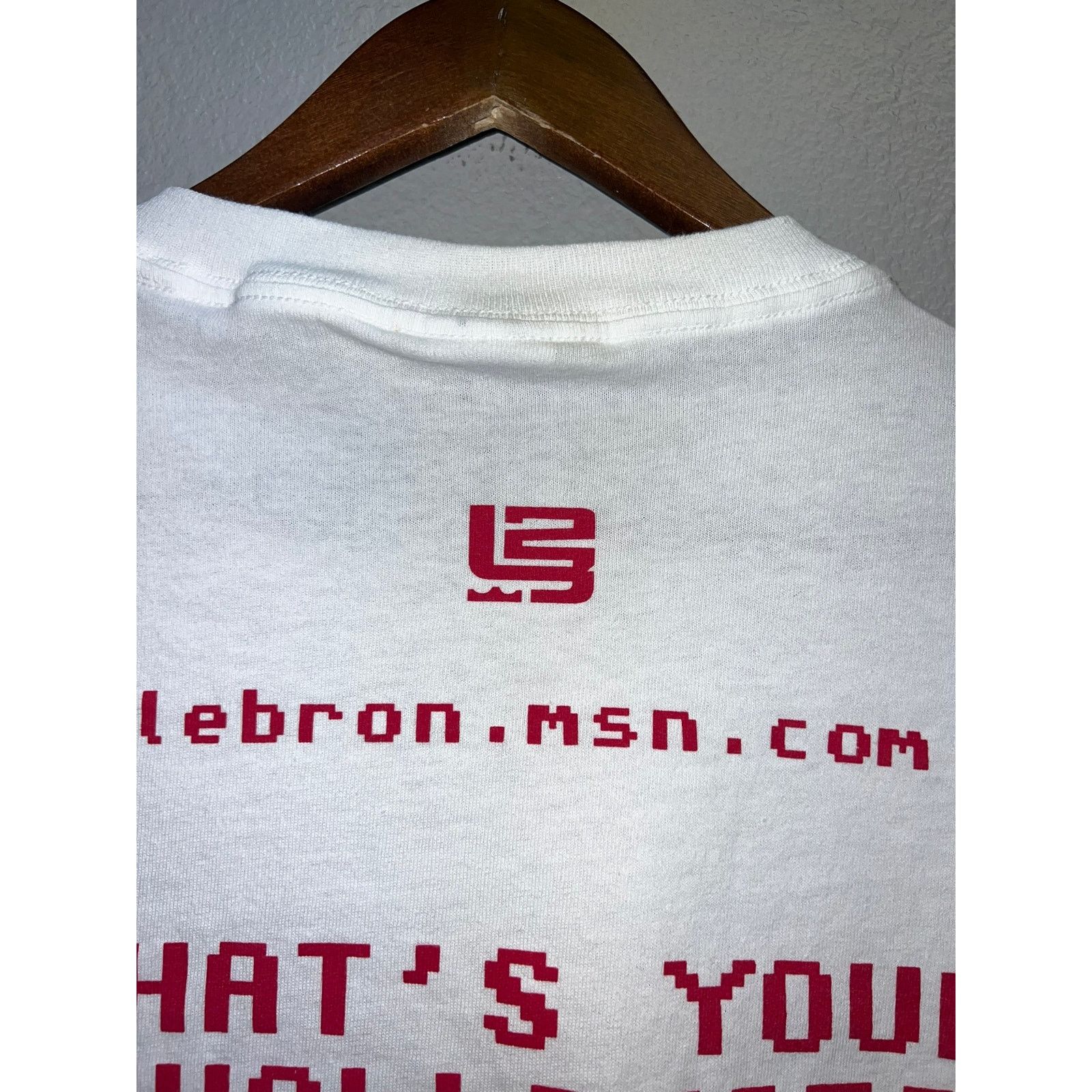Gildan Vintage Lebron James Shirt MSN . COM Promo I Witness Tee XL Size US XL / EU 56 / 4 - 7 Thumbnail
