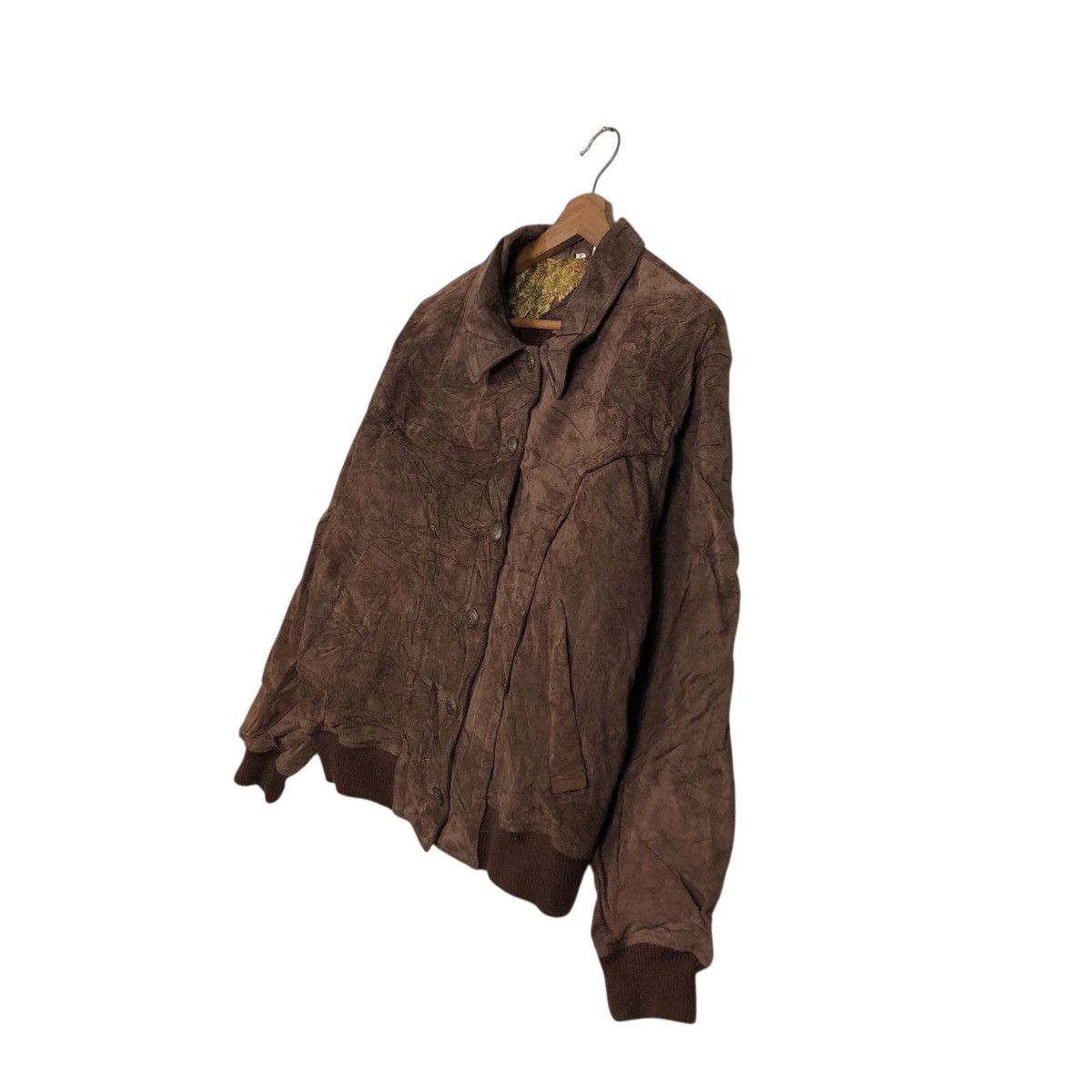 Japanese Brand 📌Vtg Bomber Leather Jacket Blanket Atelier Sab Issey Miyake Size US M / EU 48-50 / 2 - 3 Thumbnail
