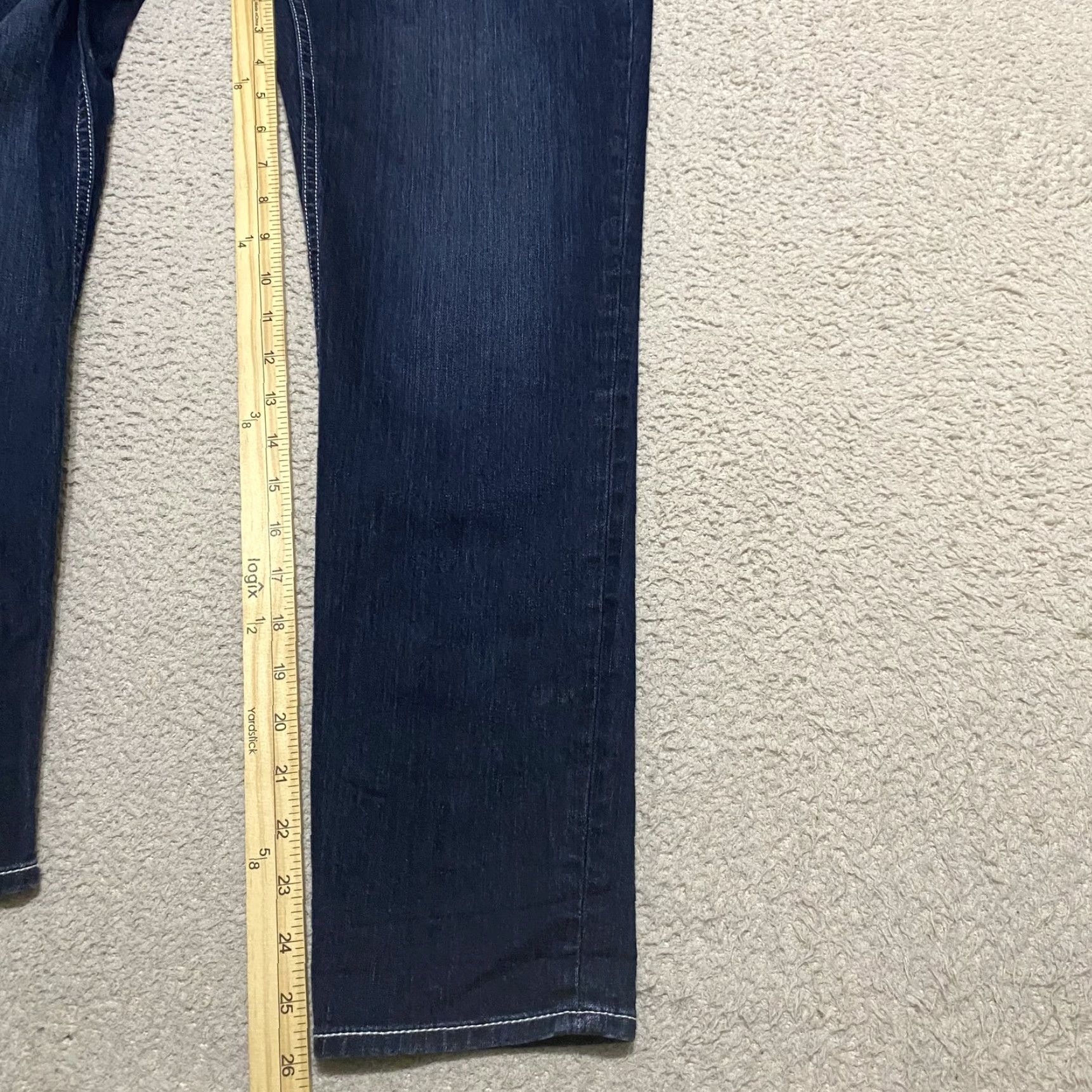 Apt. 9 Apt. 9 Jeans Womens Sz 4 Capri Denim Blue Dark Wash Straight Rhinestone Pockets Size 27" / US 4 / IT 40 - 6 Thumbnail