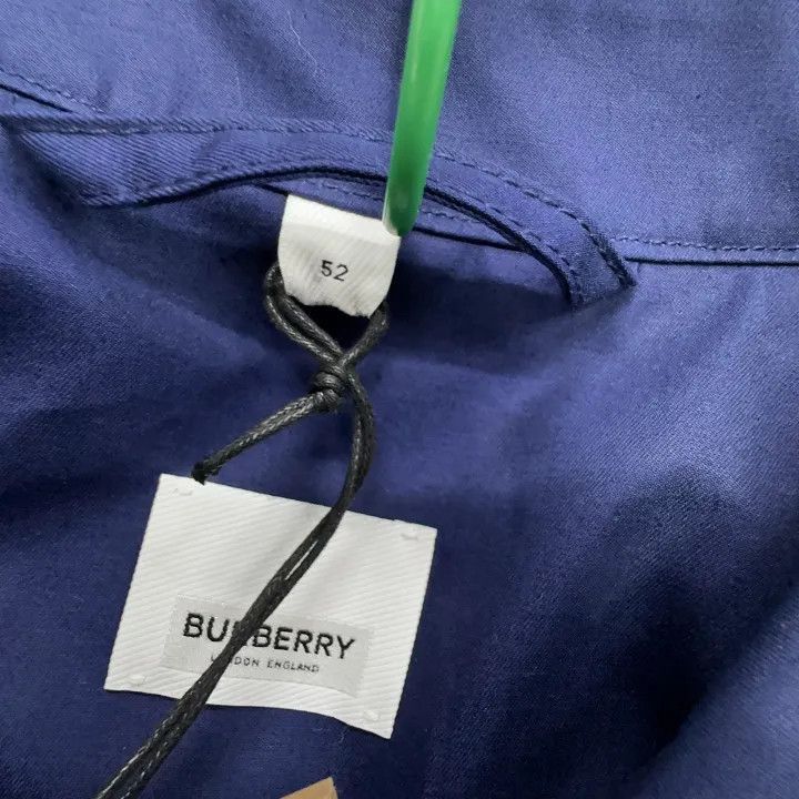 Burberry Burberry Burberry Blue Long Sleeve Trench Coat-2507 Size US L / EU 52-54 / 3 - 3 Thumbnail