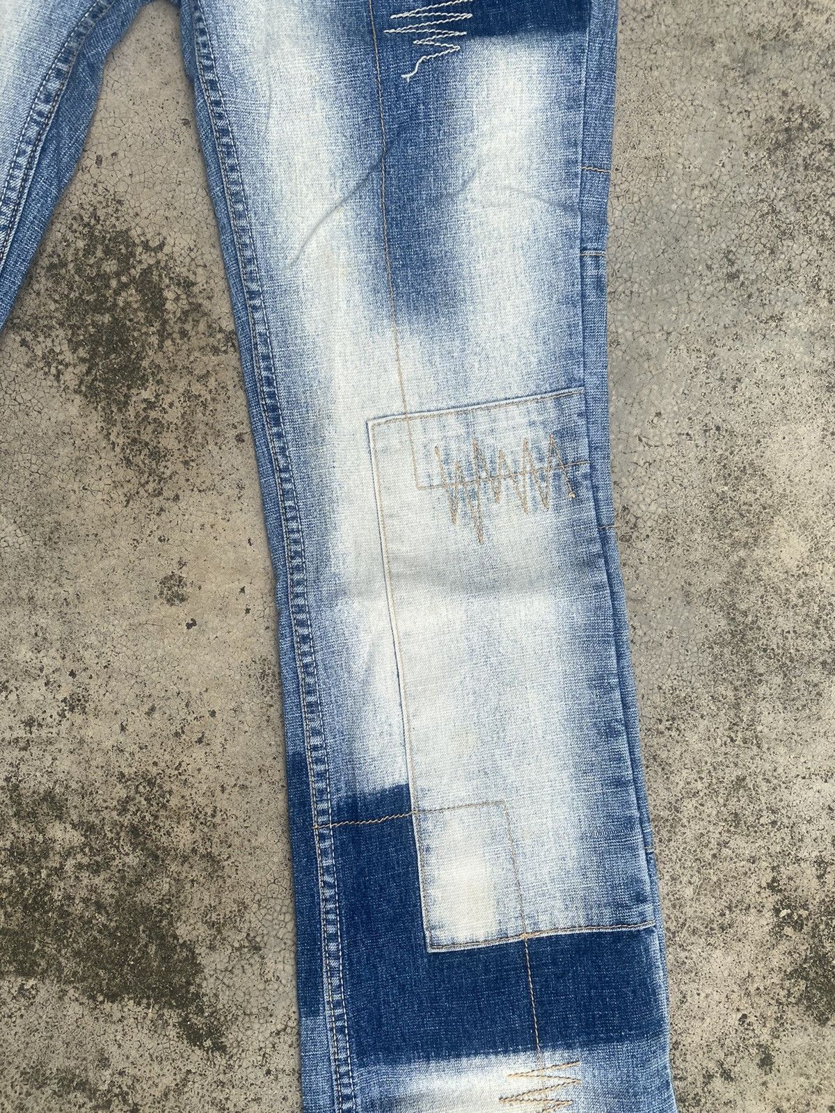 If Six Was Nine × Japanese Brand Flare Jeans Ruble Patchwork Bootcut Size US 29 - 6 Thumbnail