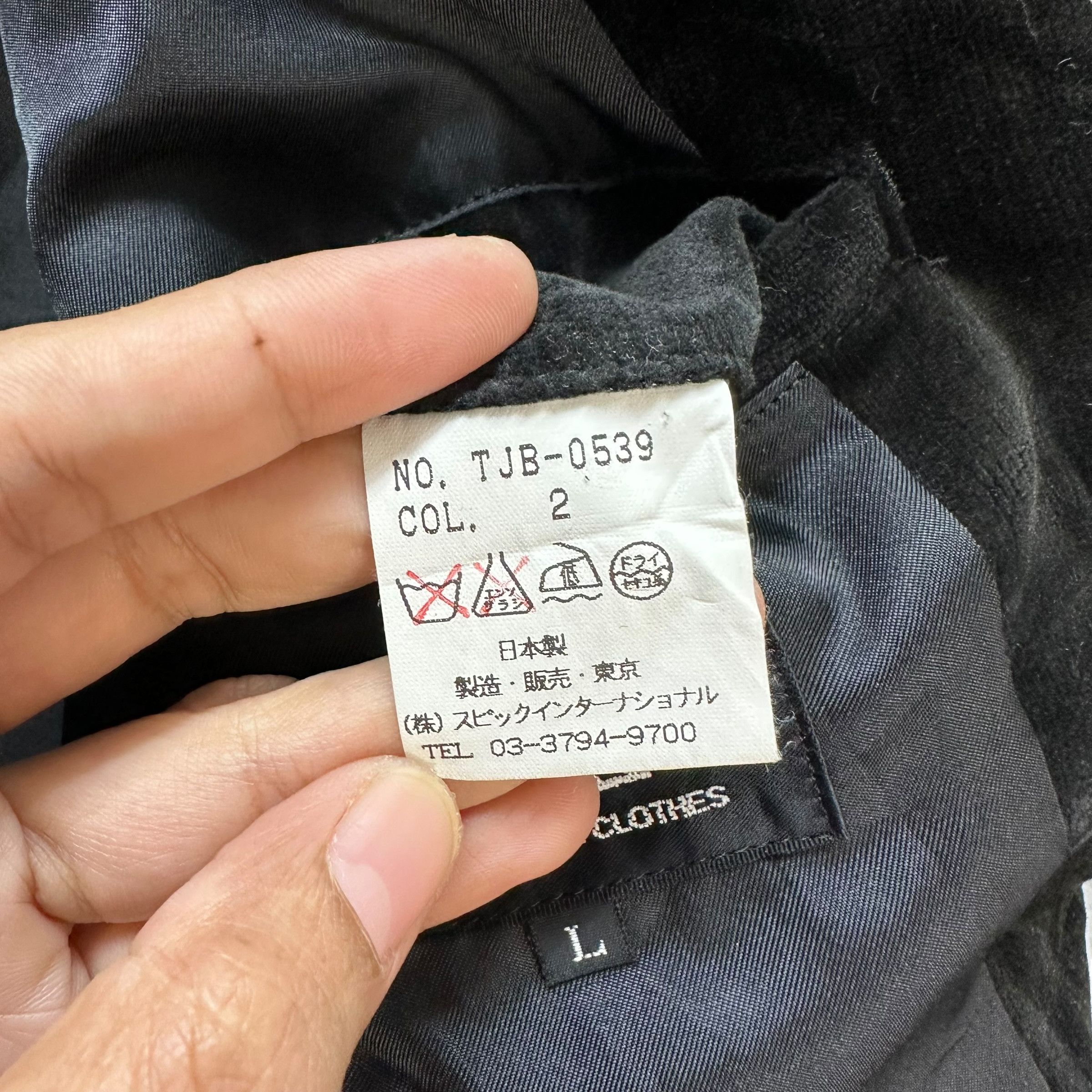 Tornado Mart TORNADO MART Black Velvet Jacket Avant Garde #A56-1292 Size US L / EU 52-54 / 3 - 9 Thumbnail
