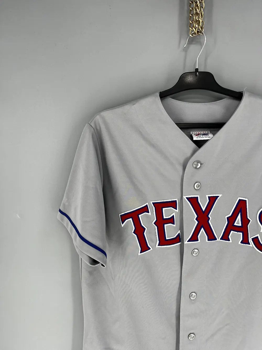 Majestic Texas Rangers MLB Majestic Cool Base plain spellout jersey Size US M / EU 48-50 / 2 - 4 Thumbnail
