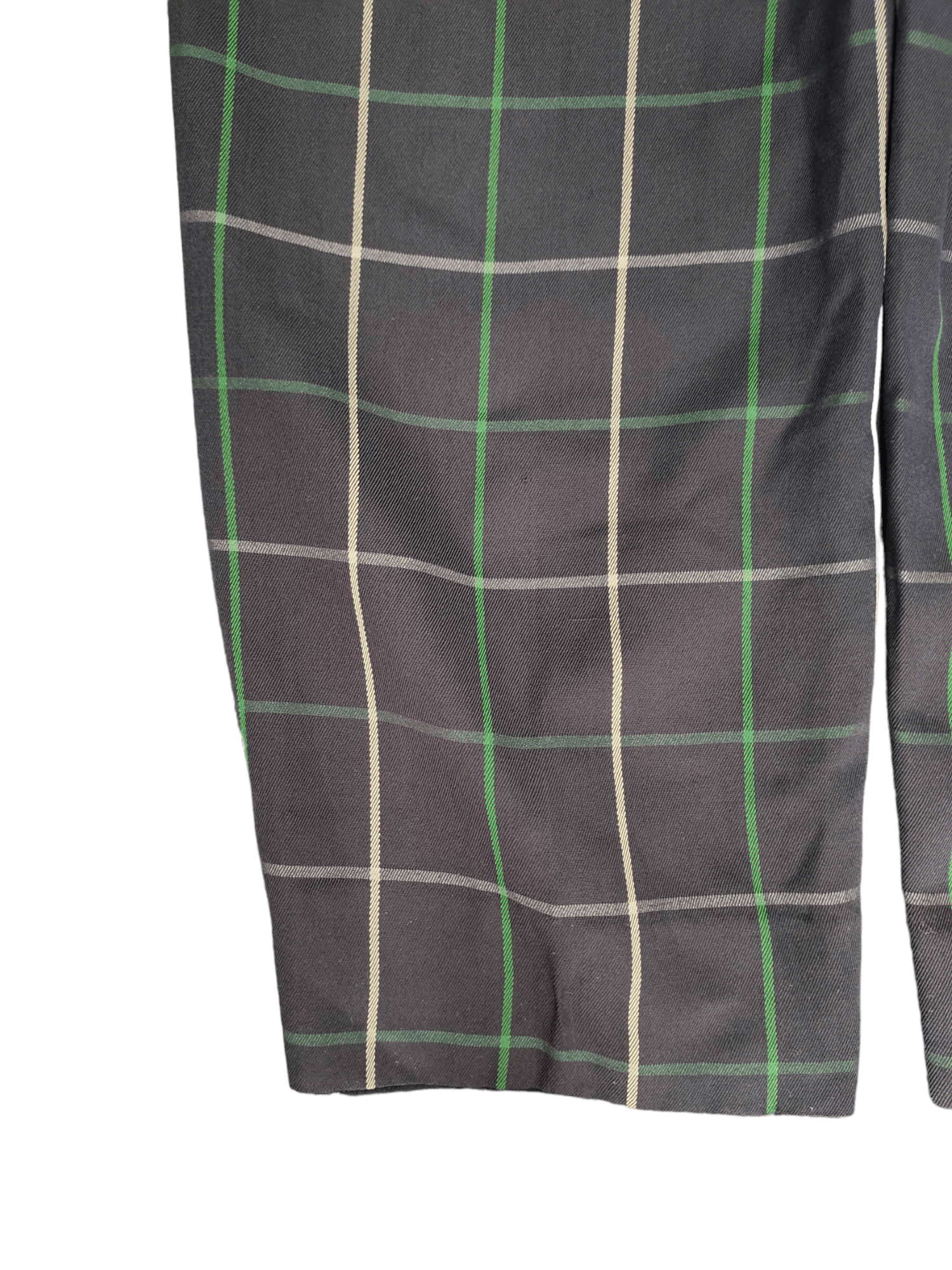 Burberry Vintage 90s Burberrys Checkered Wool Baggy Pants Size US 31 - 19 Thumbnail