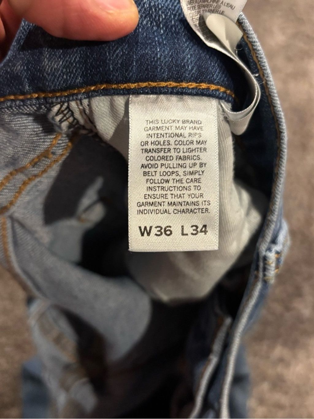 Lucky Brand Men’s Lucky Brand 410 Athletic Slim Jeans Size US 36 / EU 52 - 6 Thumbnail