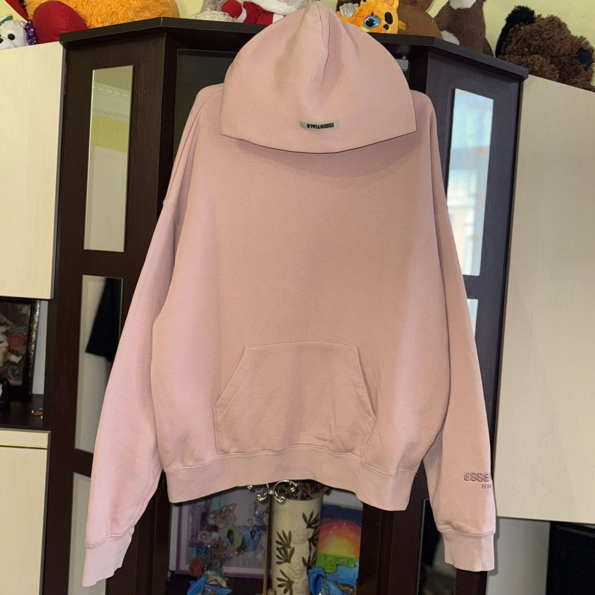 Essentials Oversized Essentials Fear of God FOG Pink Hoodie Size US M / EU 48-50 / 2 - 6 Thumbnail