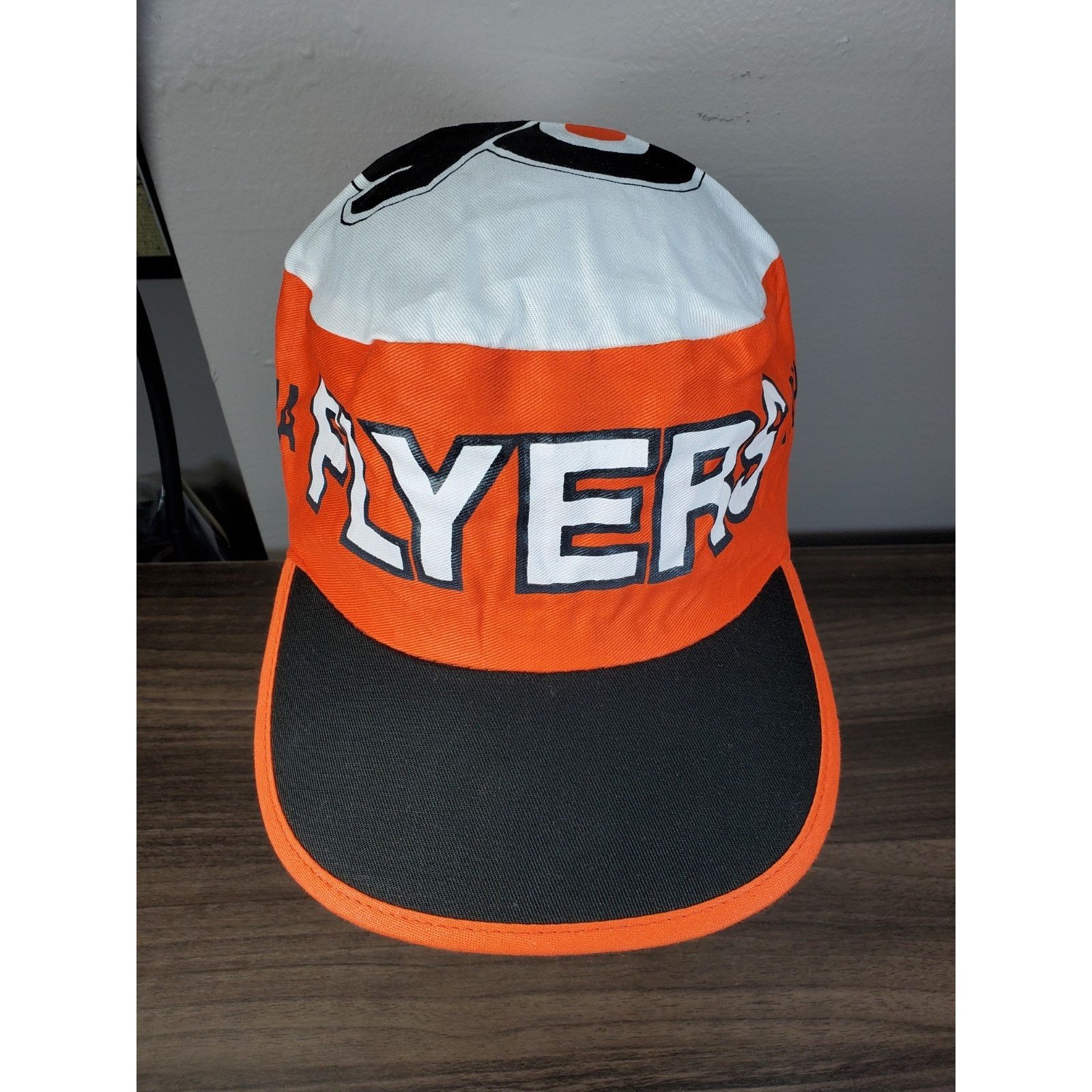 NHL × Vintage Philadelphia Flyers Painters Cap Hat Stretch Fit Orange NHL Size ONE SIZE - 3 Thumbnail