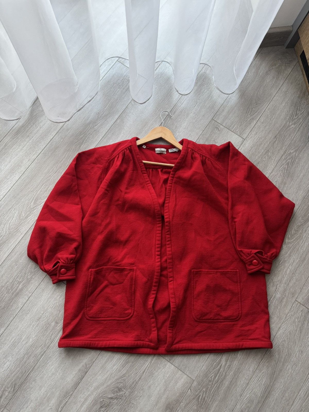 Valentino 1960-x Vintage Valentino Garavani Boutique Red Cardigan Size L / US 10 / IT 46 - 6 Thumbnail
