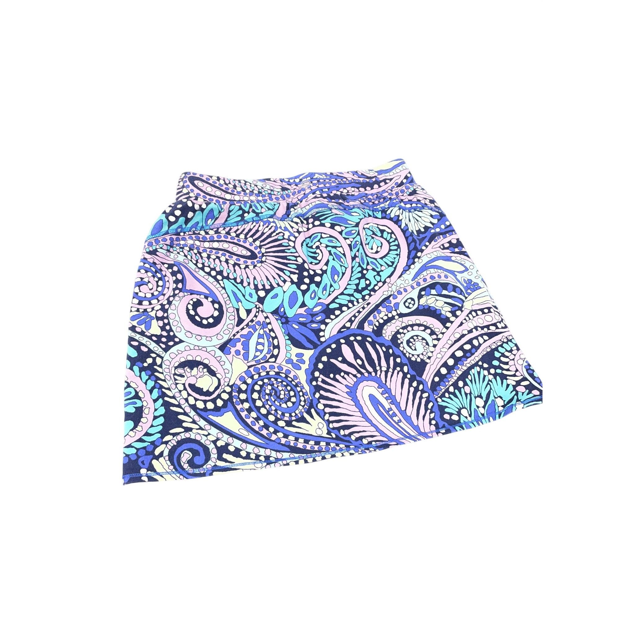 Talbots Talbots Womens Paisley Print Skort SP Blue/Purple Sz SP SKU Size XS / US 0-2 / IT 36-38 - 5 Thumbnail