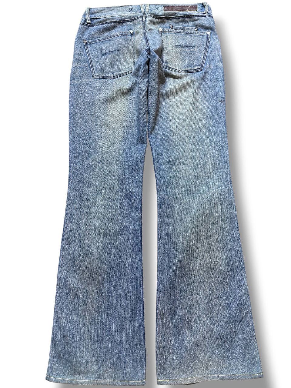 20471120 Vintage Yanuk Flare Mudwash Grunge Punk Denim Size US 31 - 6 Thumbnail
