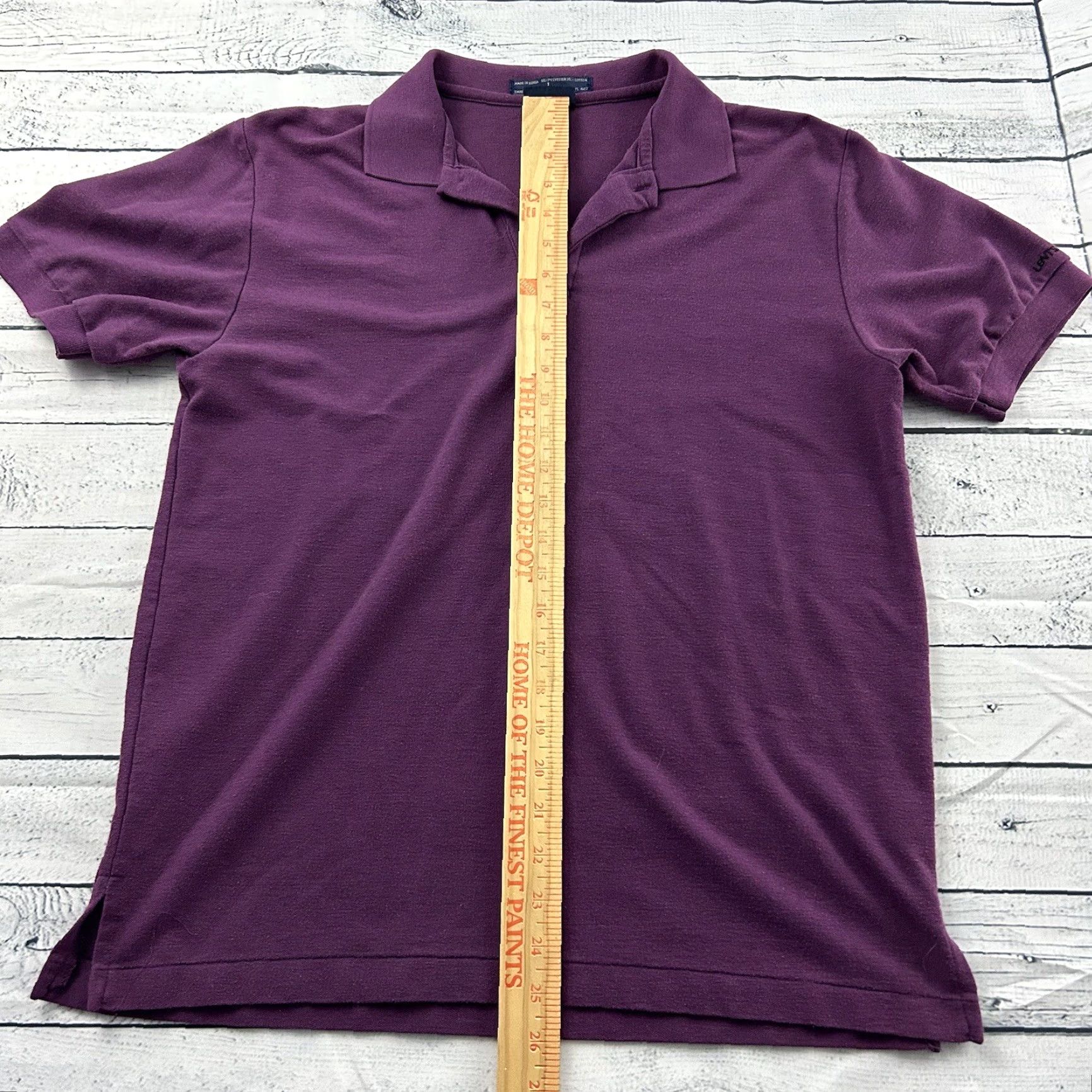 Levi's VINTAGE Levi's Short Sleeve Polo Shirt Men L Purple Levi's Shirt Mens L Purple Polo Short Sleeve Vintage Size US L / EU 52-54 / 3 - 3 Thumbnail