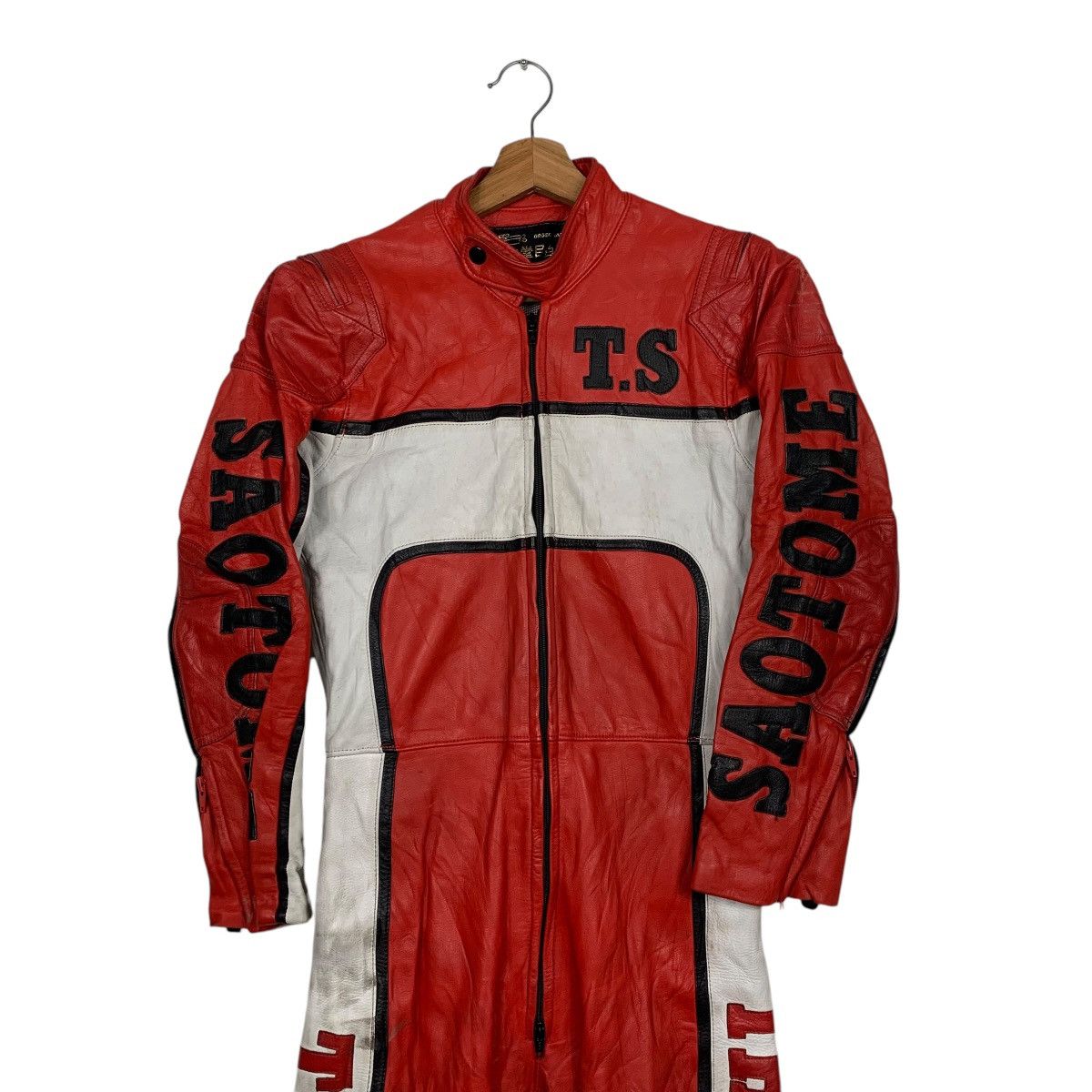 Japanese Brand TS Saotome Takashi Leather Motorcycle Racing Biker Suit Size US 28 / EU 44 - 3 Thumbnail