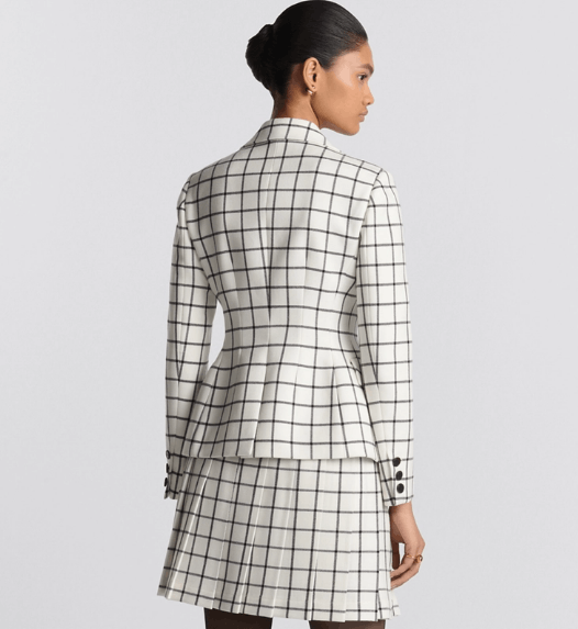 Dior o1w1db11225 451V57 Fitted Jacket in White/Black Size XS / US 0-2 / IT 36-38 - 6 Thumbnail