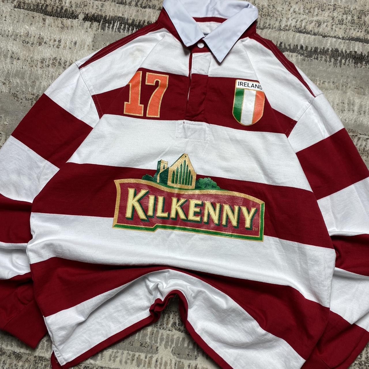 Japanese Brand Vintage Kilkenny Rugby Shirt Red/White XL Size US XL / EU 56 / 4 - 2 Thumbnail