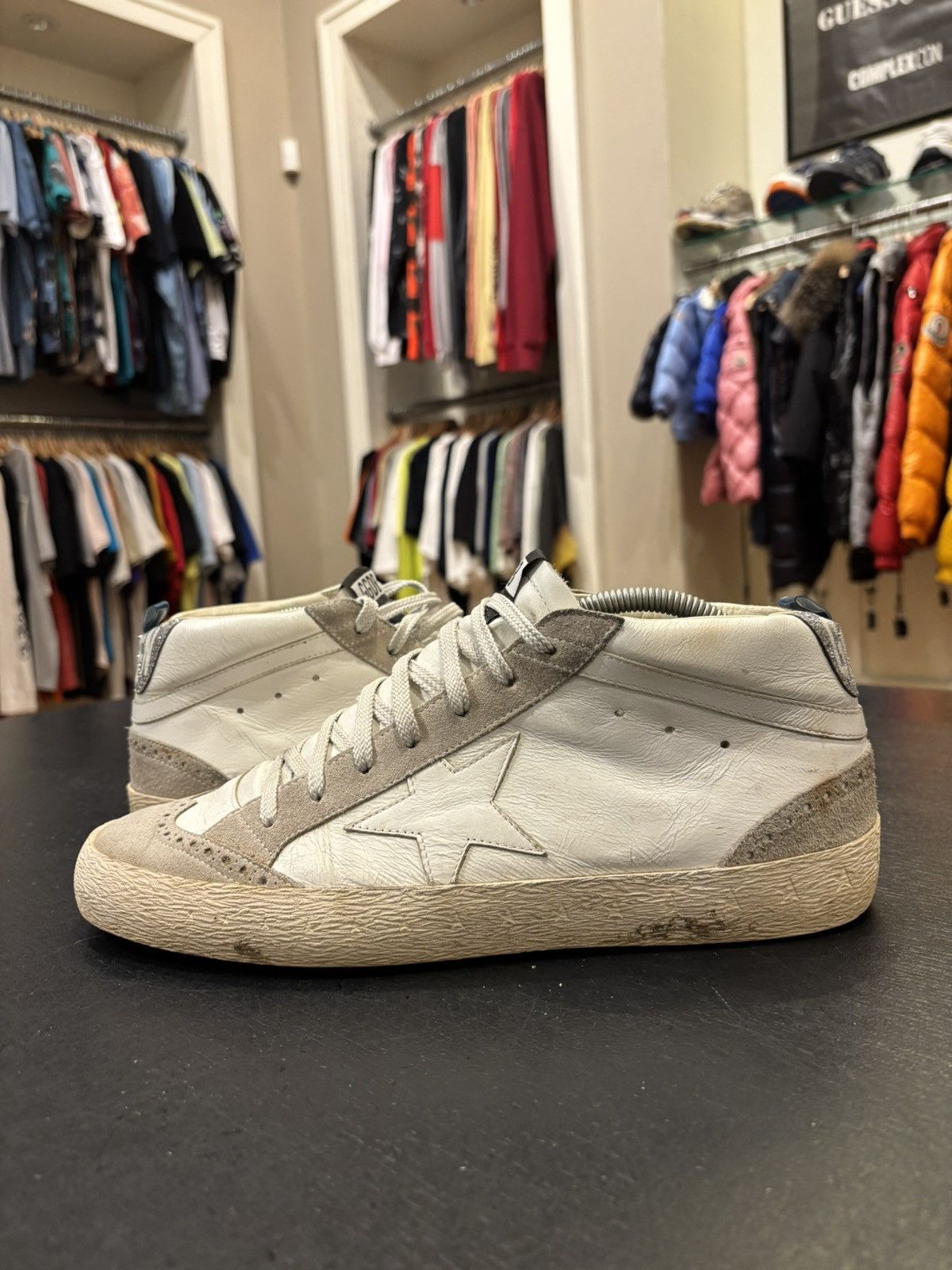Golden Goose Golden Goose Mid Star Grey Size US 10 / EU 43 - 2 Thumbnail