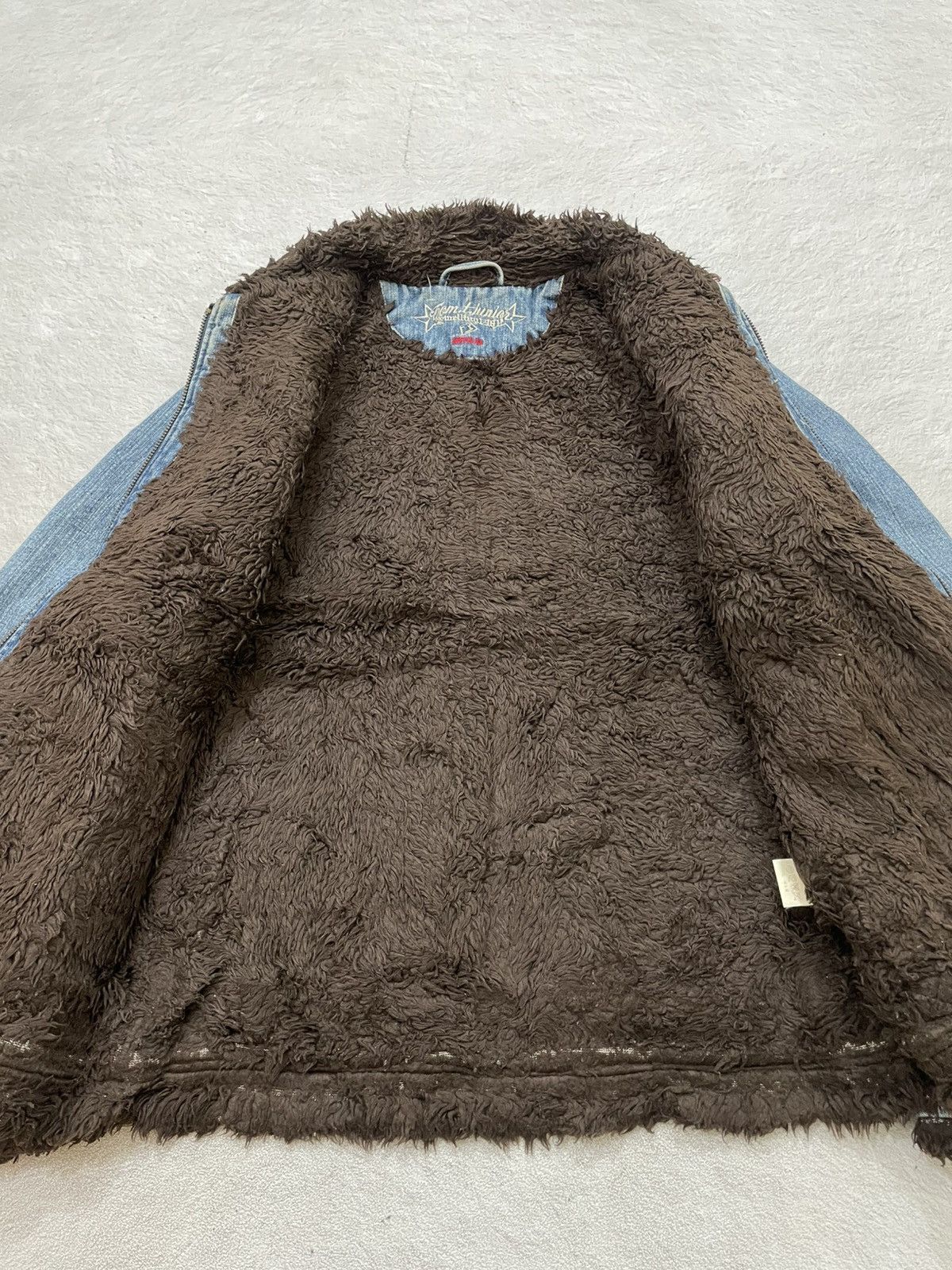 14th Addiction 2000s Tom n Born Japan Denim Collar Jacket Patch Grunge LGB Size US L / EU 52-54 / 3 - 5 Thumbnail