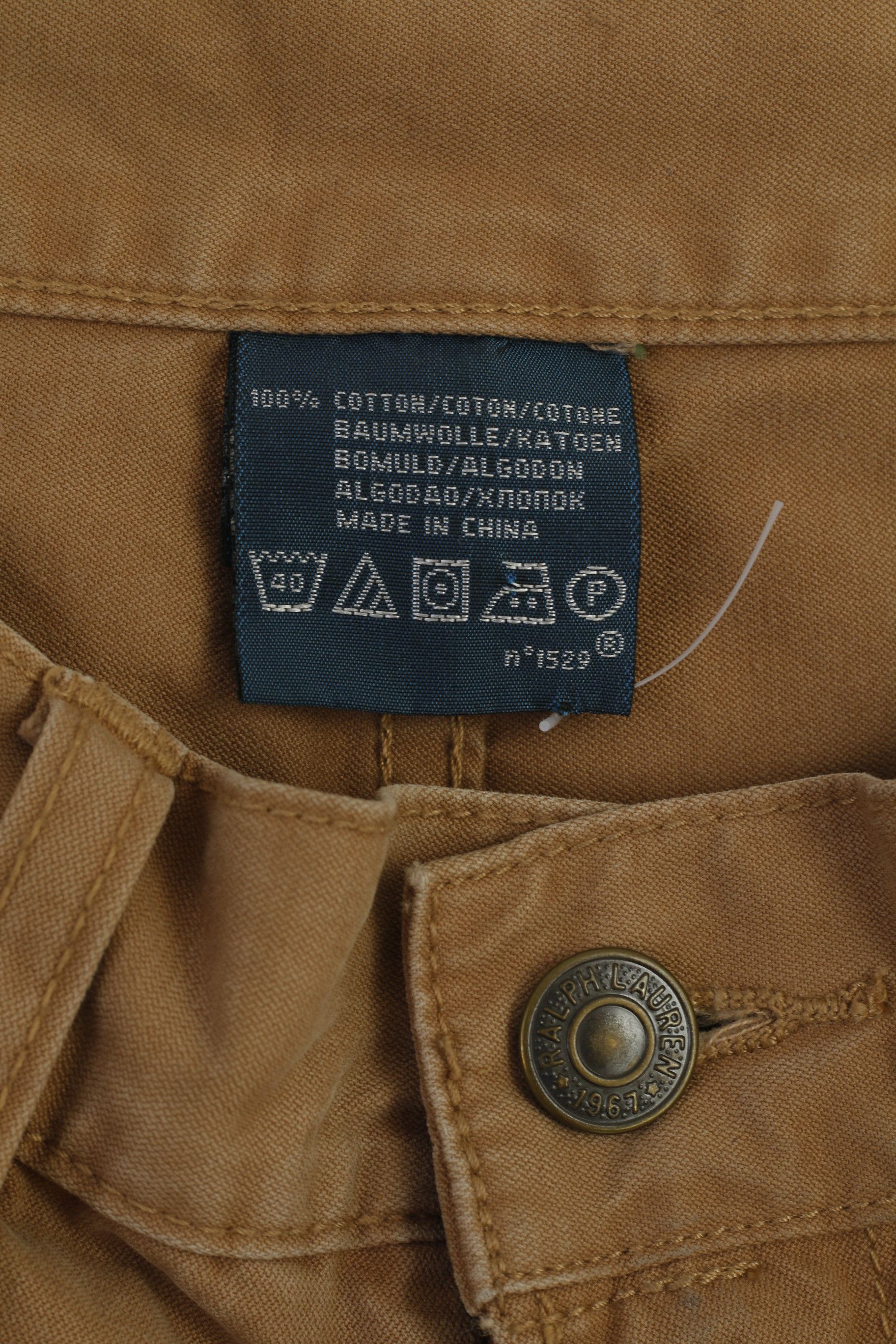 Polo Ralph Lauren Polo Ralph Lauren Men 30 Trousers Brown Cotton 9577 Size US 30 / EU 46 - 4 Thumbnail
