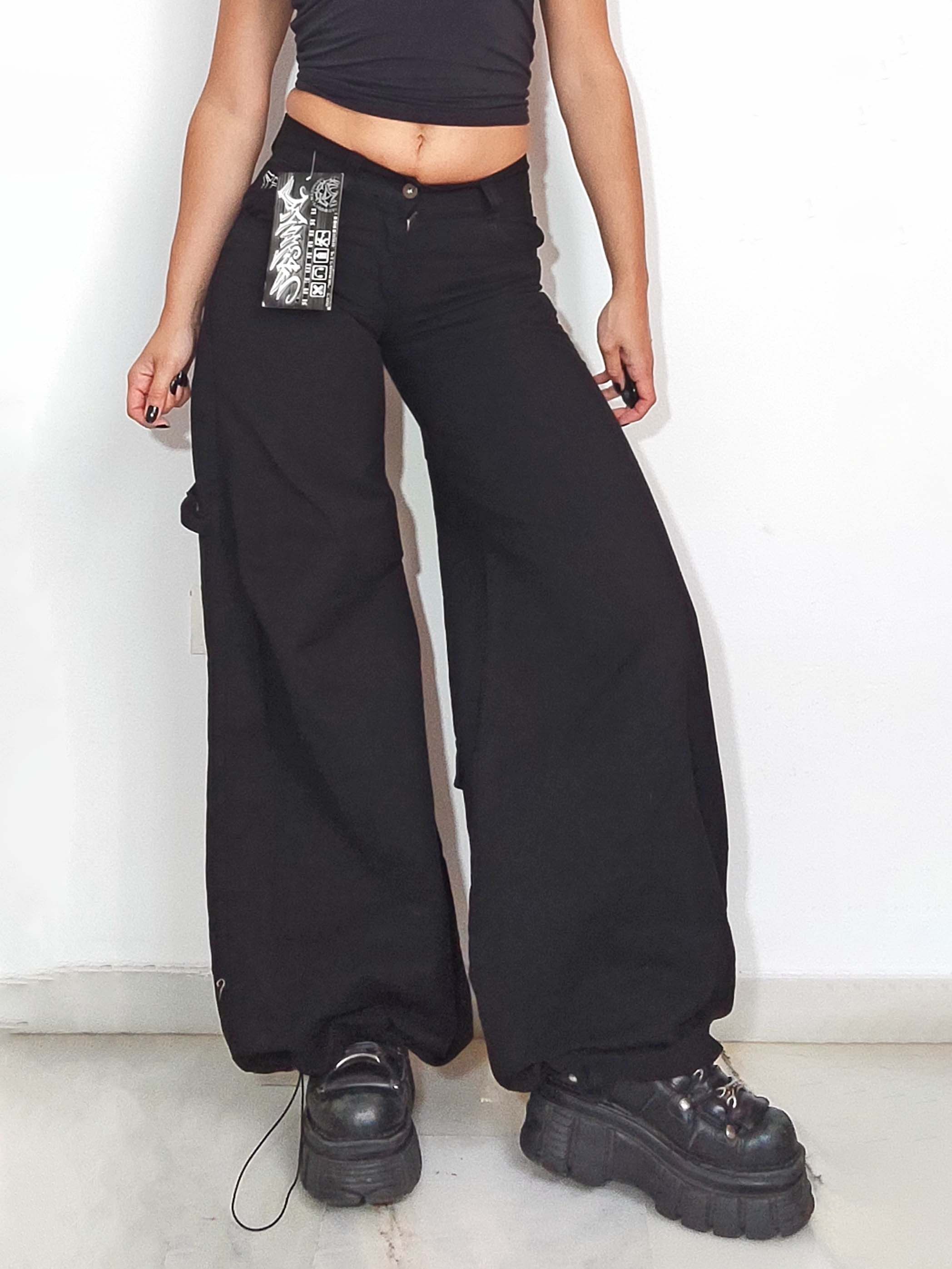 Vintage Vintage Hip Hop Flare Trousers with Graffiti embroidery Size 25" / US 0 / IT 36 - 3 Thumbnail
