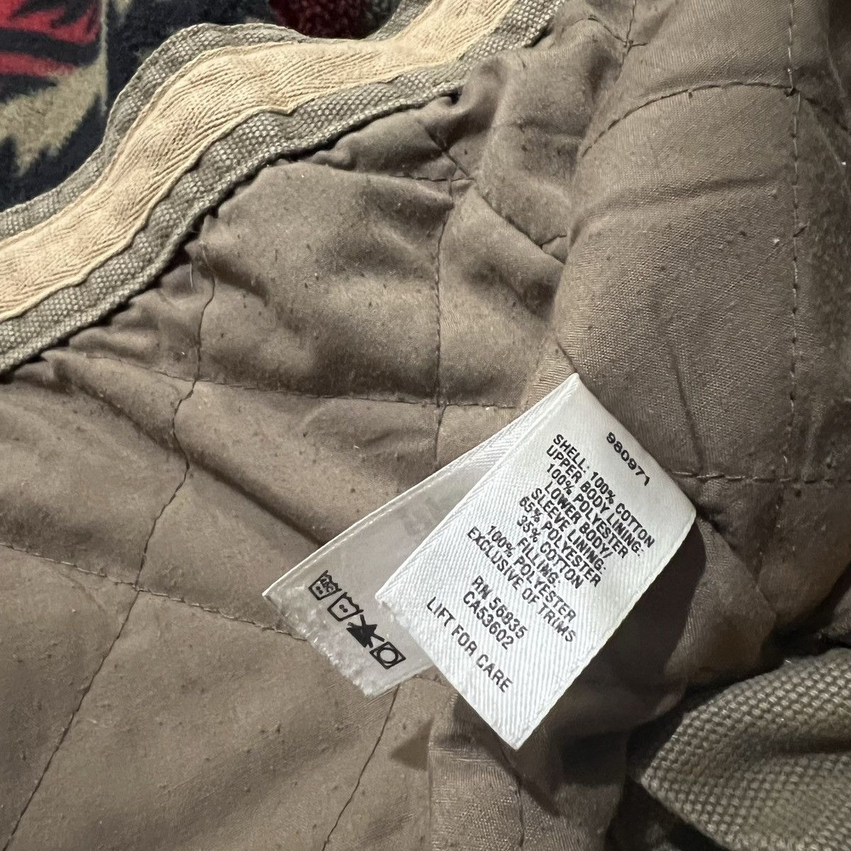 Cabelas × Vintage VTG Cabelas Aztec Lined Brown Canvas Chore Barn Work Coat Size US L / EU 52-54 / 3 - 6 Thumbnail