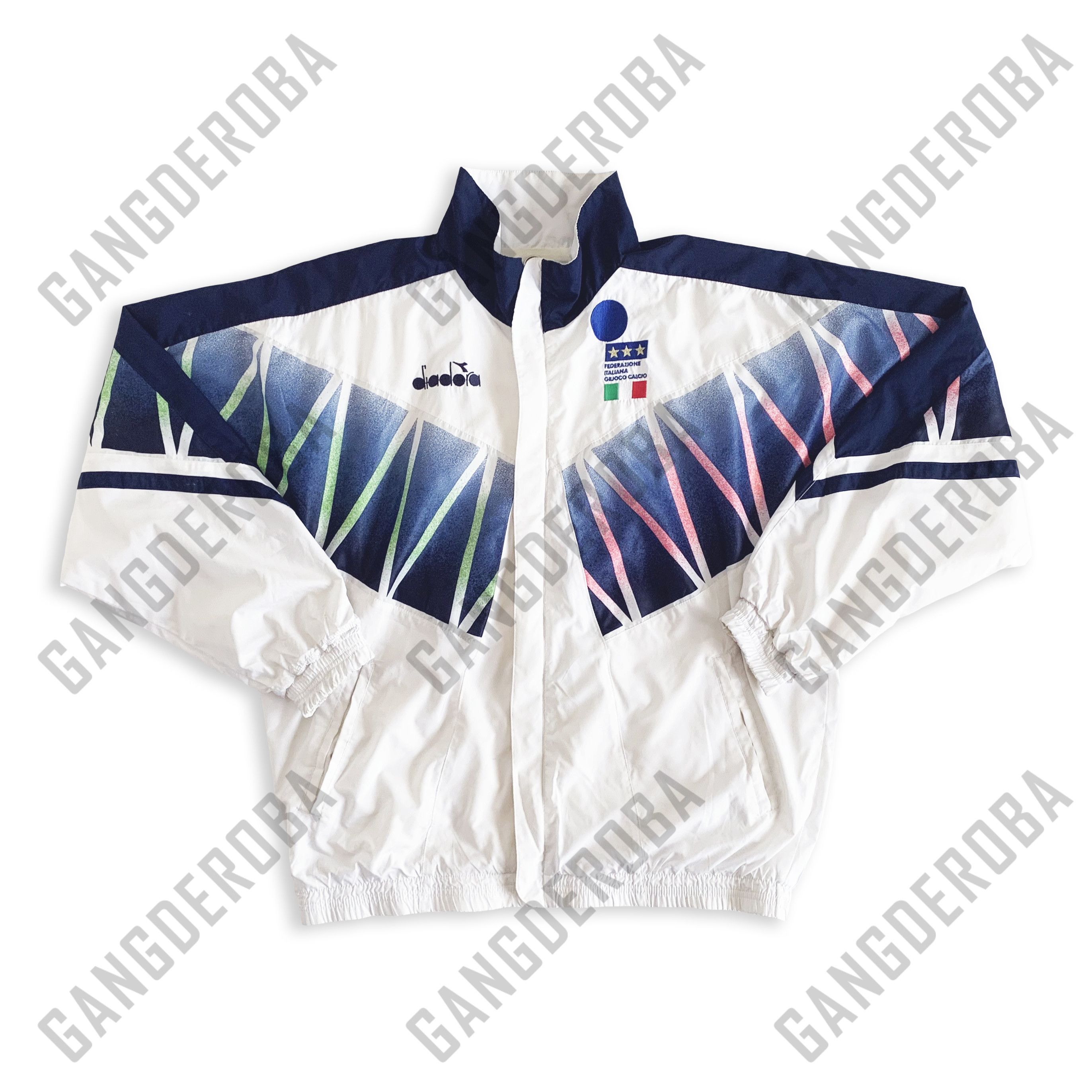 Diadora RARE Vintage 1994 DIADORA ITALY Windbreaker Jacket World Cup Size US M / EU 48-50 / 2 - 2 Thumbnail